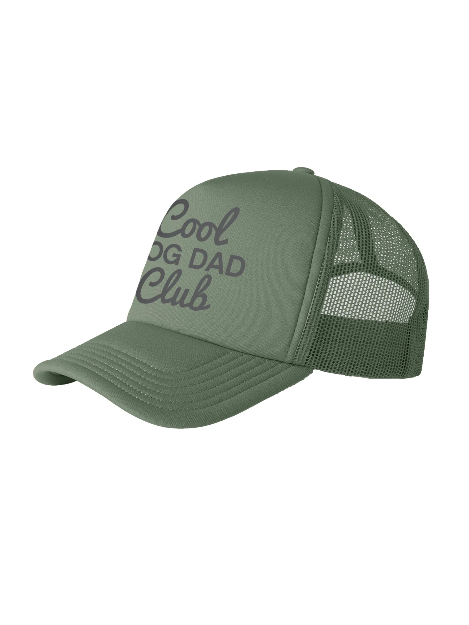 Cool Dog Dad Club Signature Script Foam Trucker Cap - Image 7