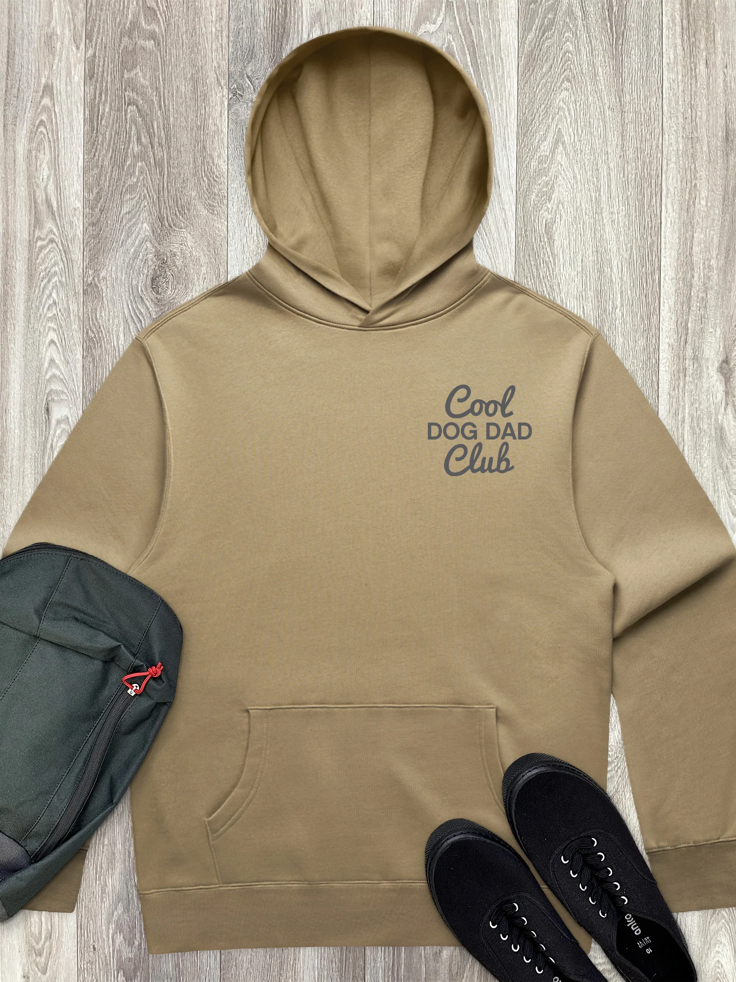 Cool Dog Dad Club Signature Script Men's Comfort Hood - Image 4