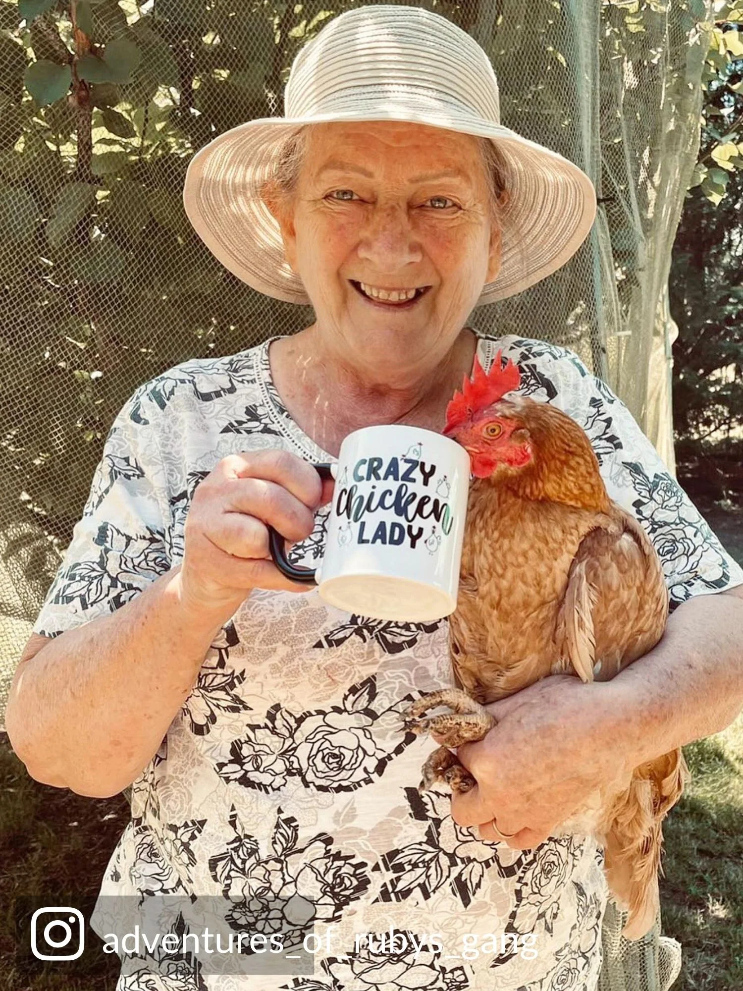 Crazy Chicken Lady Ceramic Mug - Image 3