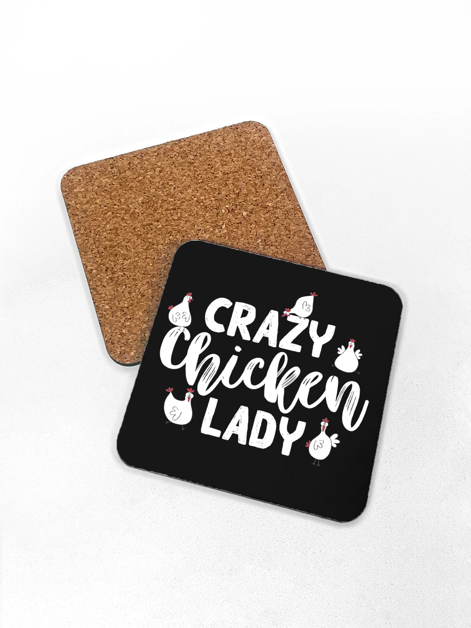 Crazy Chicken Lady Coaster - Image 3