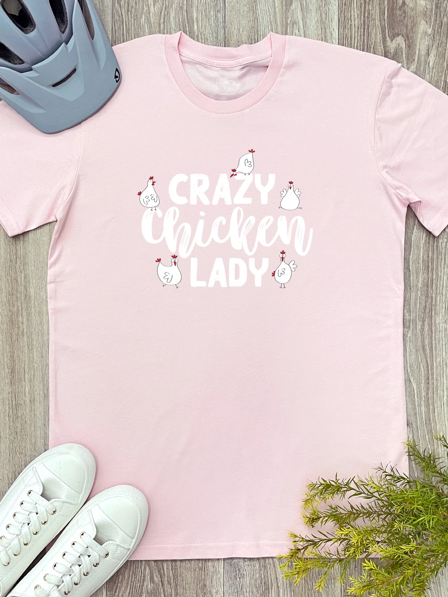 Crazy Chicken Lady Essential Unisex Tee - Image 3