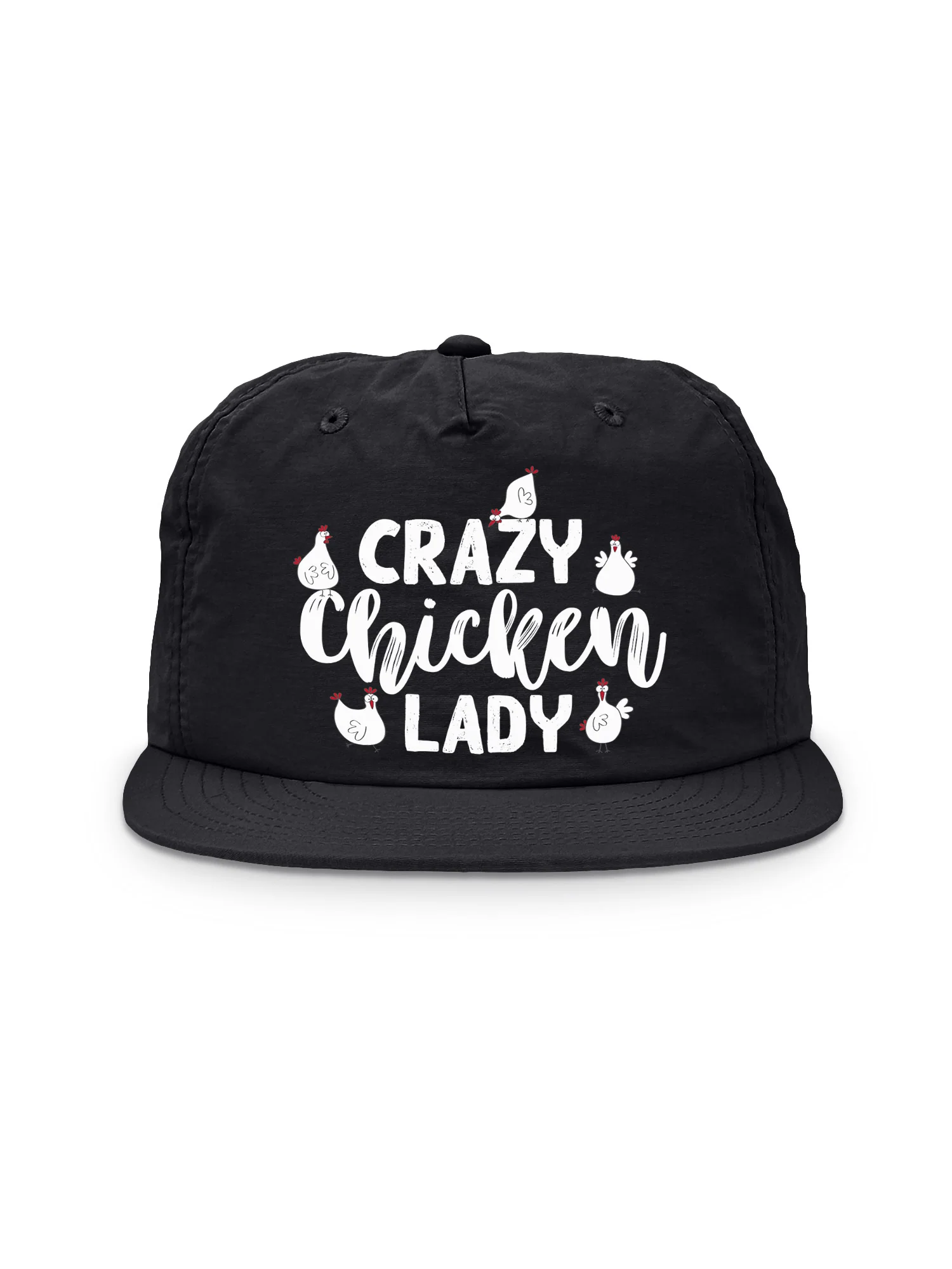 Crazy Chicken Lady Quick-Dry Cap - Image 3