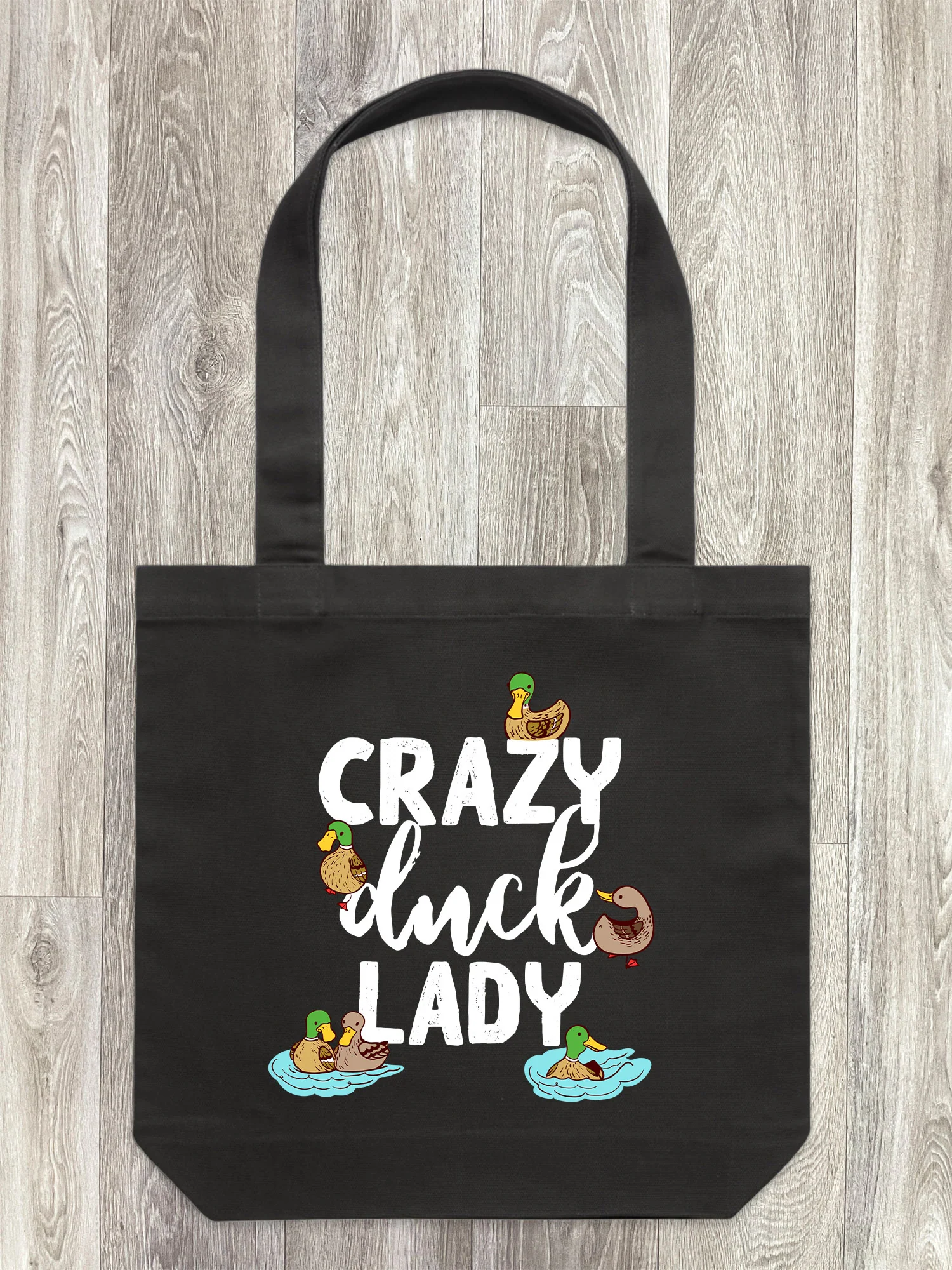Crazy Duck Lady Edith Tote Bag - Image 10