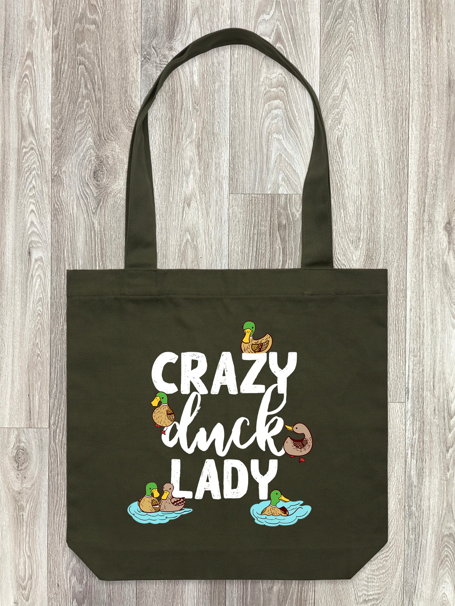 Crazy Duck Lady Edith Tote Bag - Image 7
