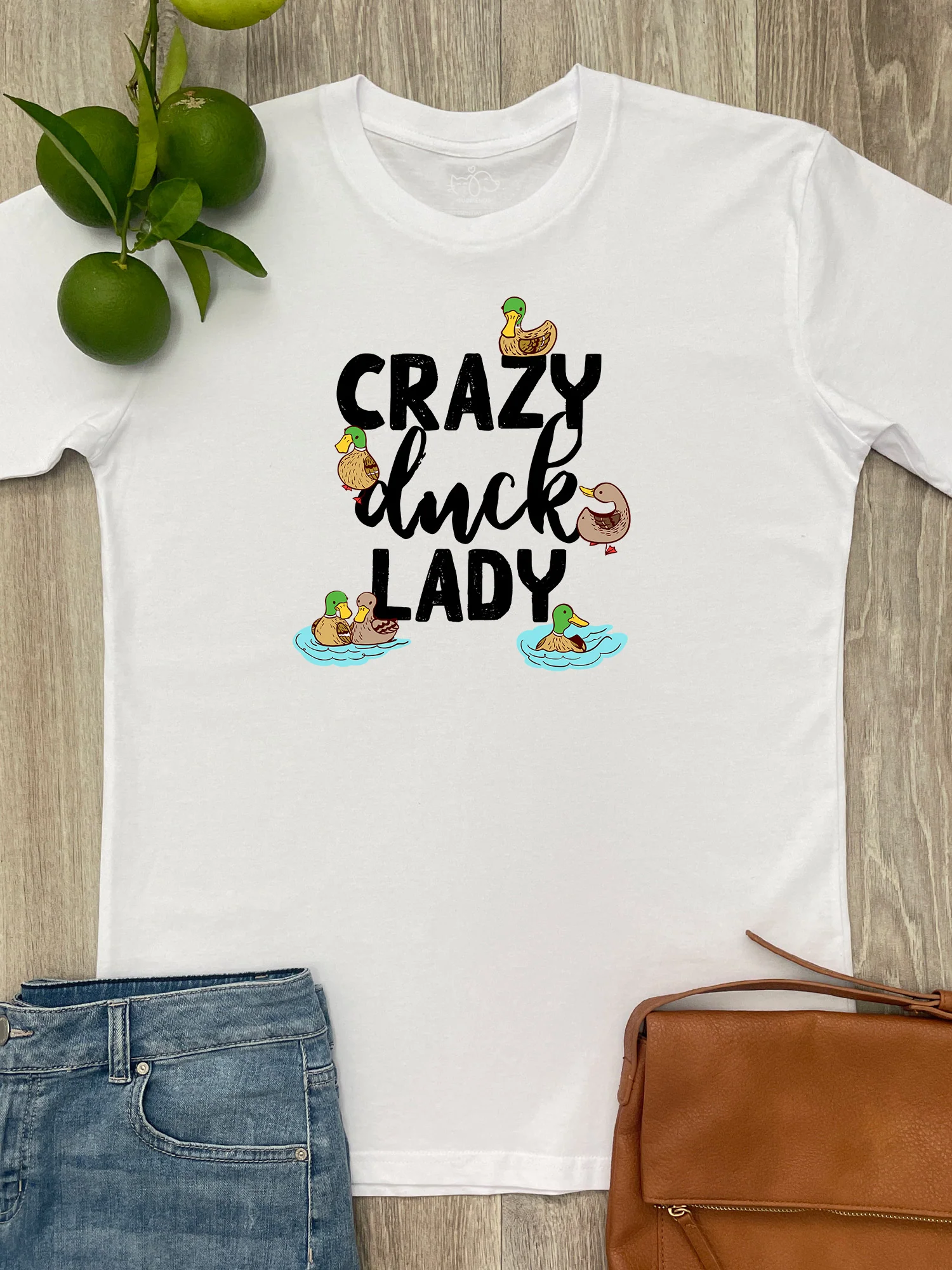 Crazy Duck Lady Essential Unisex Tee - Image 4