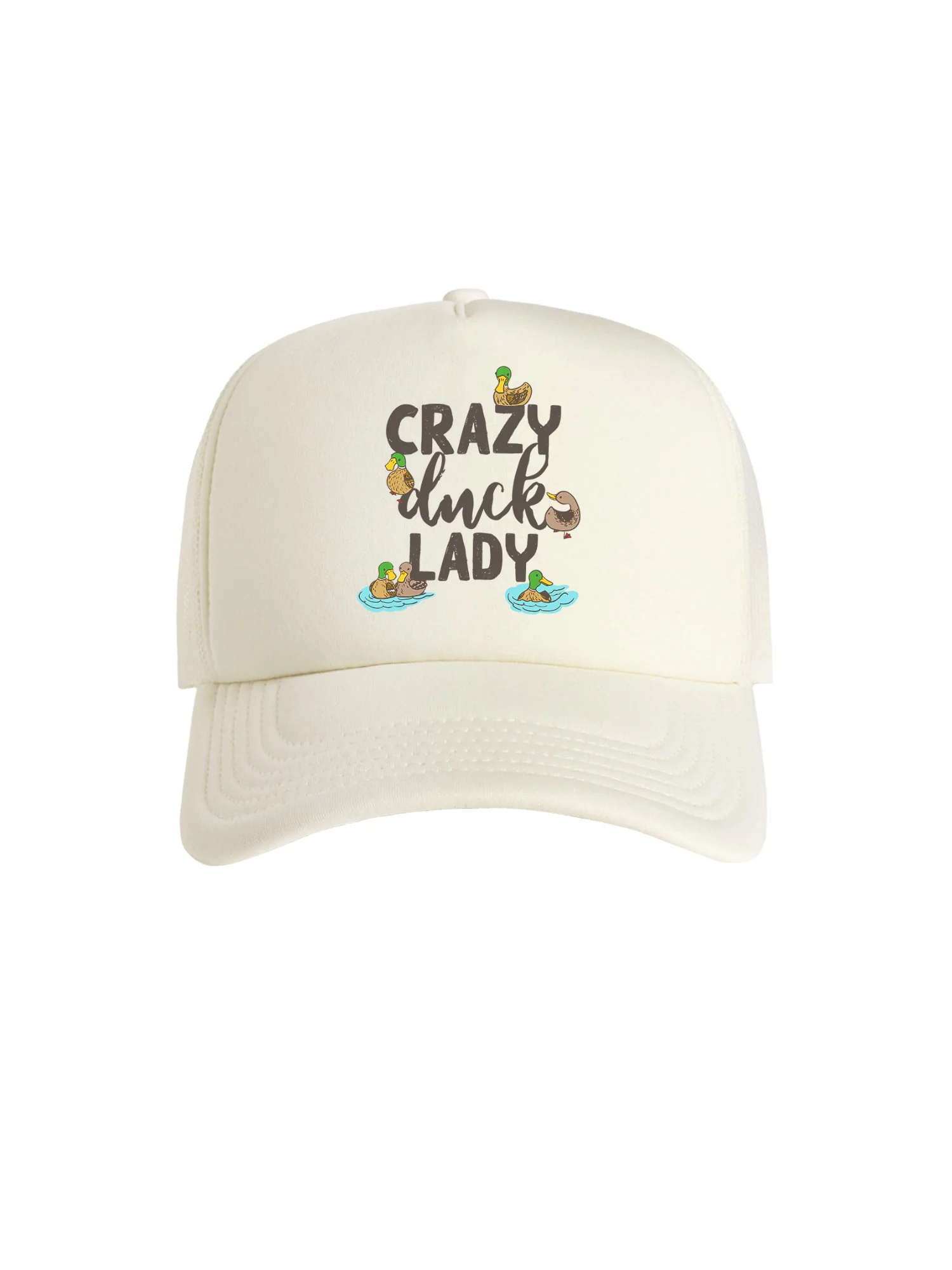 Crazy Duck Lady Foam Trucker Cap - Image 7