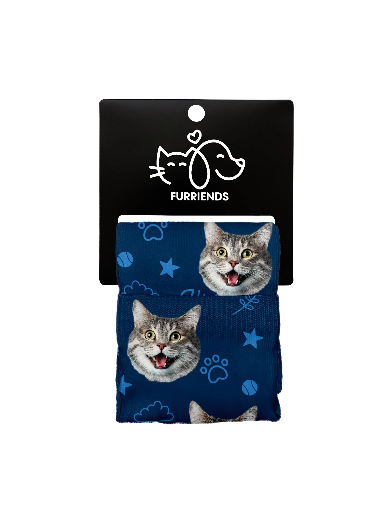 Custom Cat Face Dress Socks - Image 29