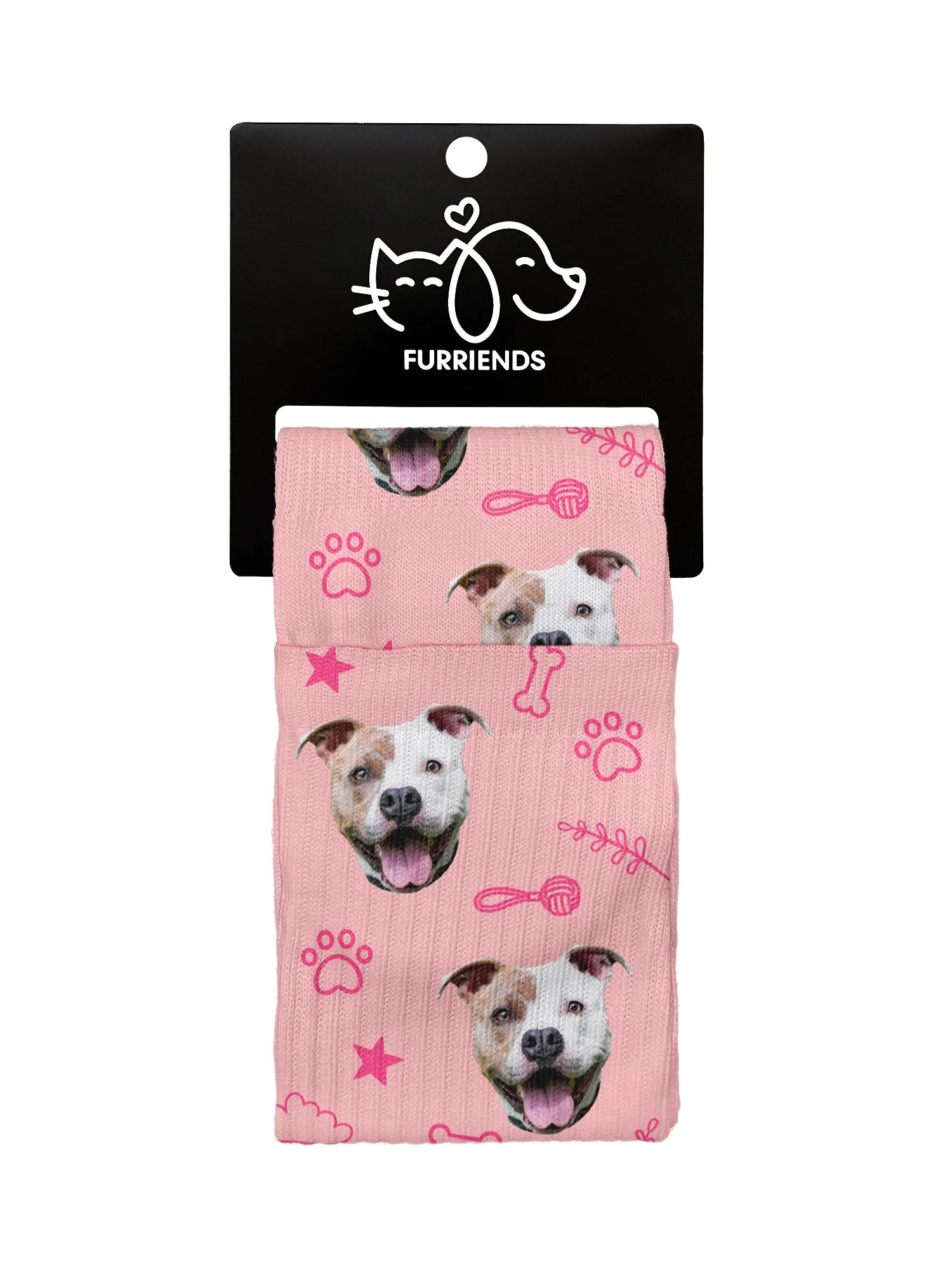 Custom Dog Face Crew Socks - Image 16