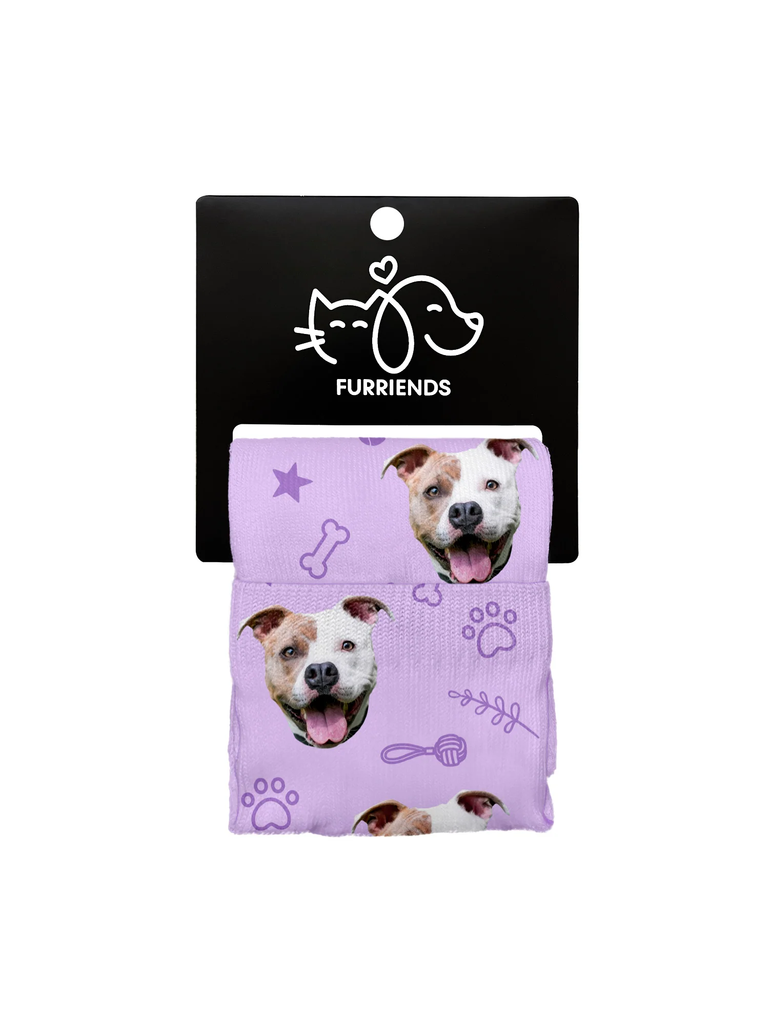 Custom Dog Face Dress Socks - Image 20