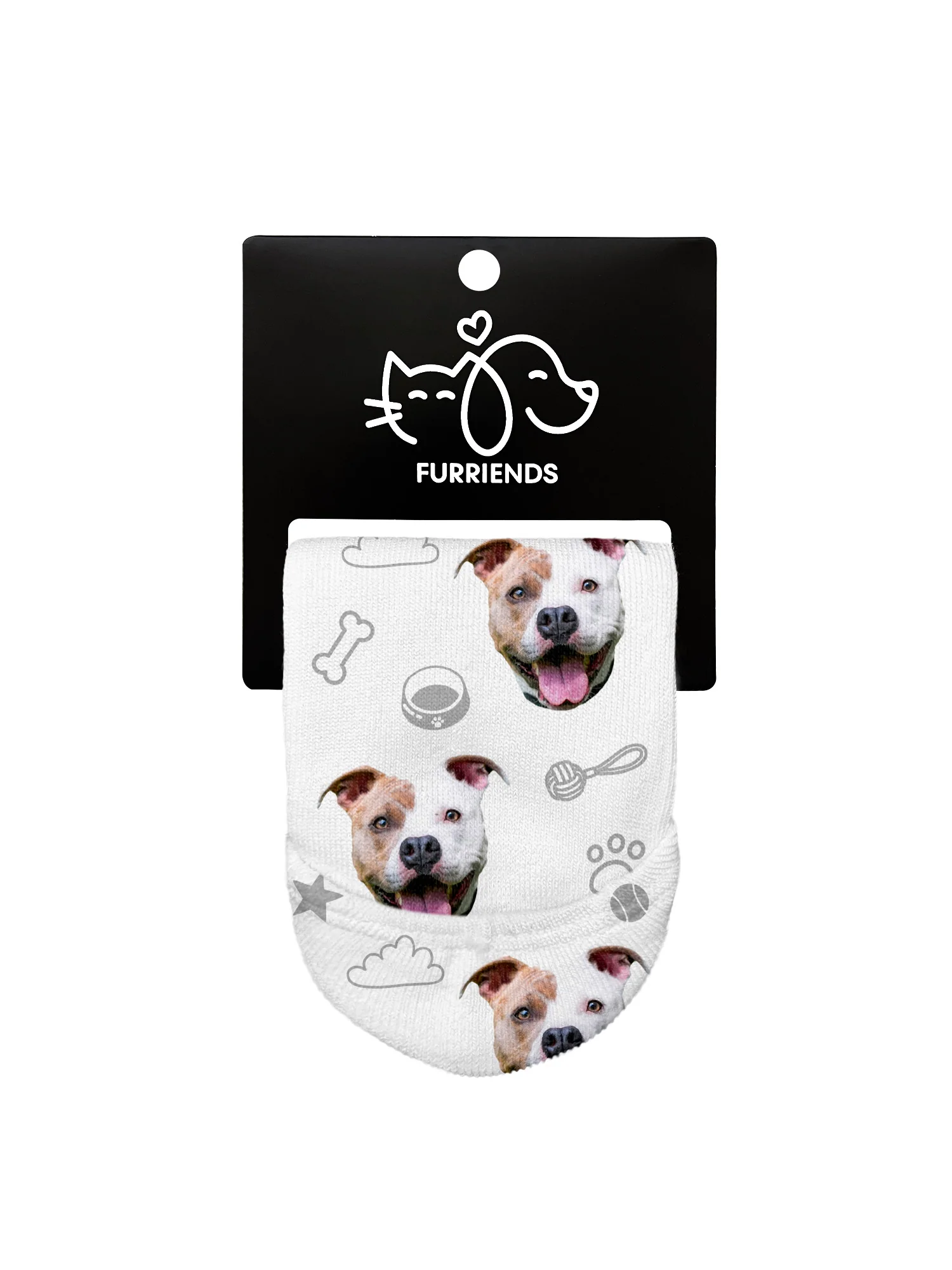 Custom Dog Face No-Show Socks - Image 15