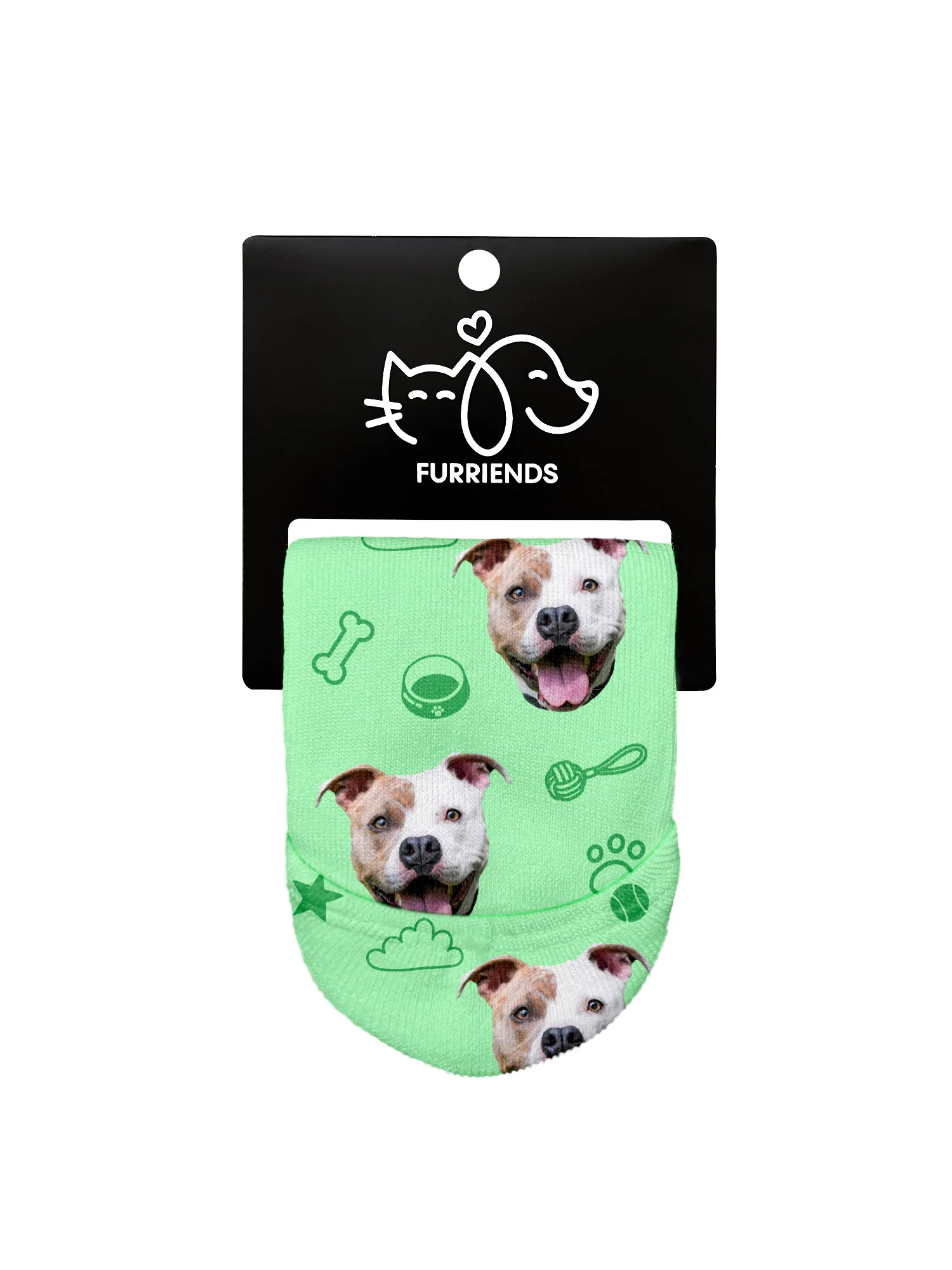 Custom Dog Face No-Show Socks - Image 18