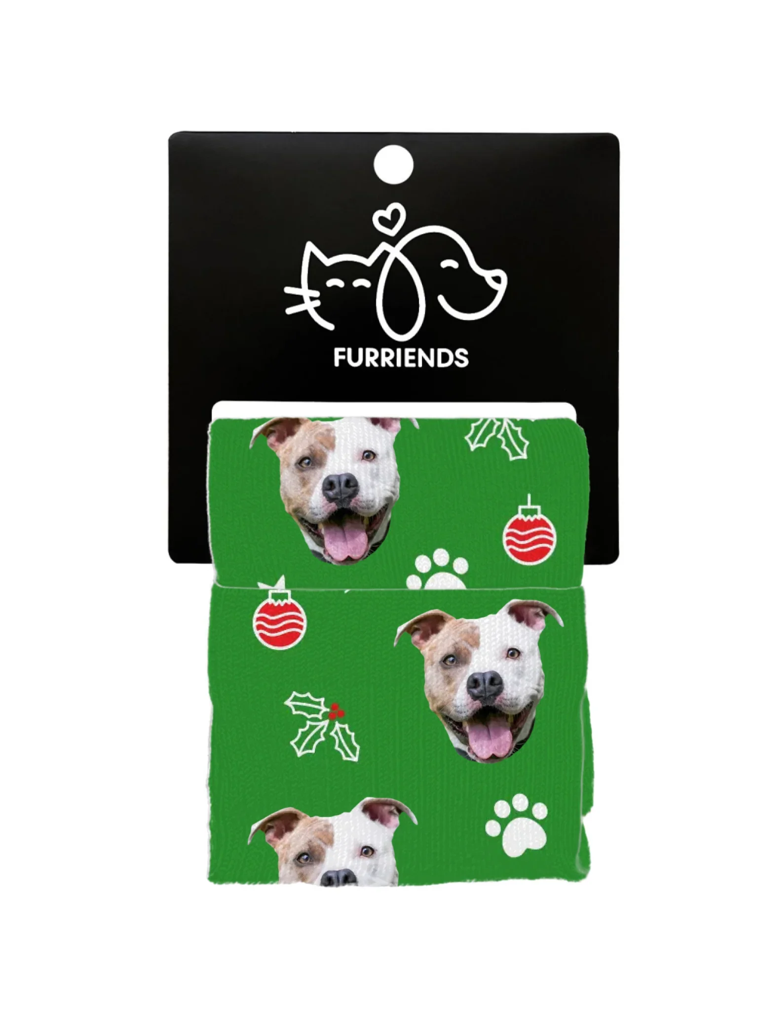 Custom Festive Theme Pet Face Socks - Image 5