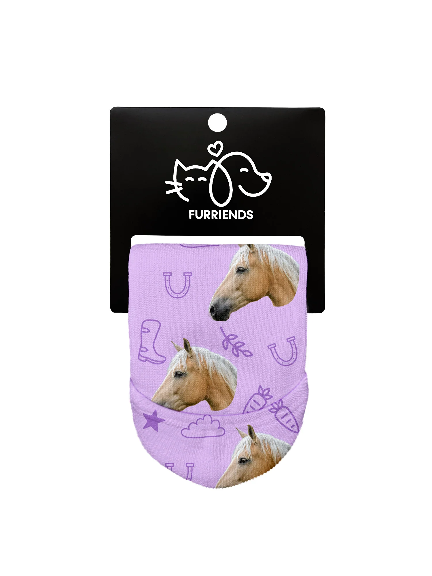 Custom Horse Face No-Show Socks - Image 11