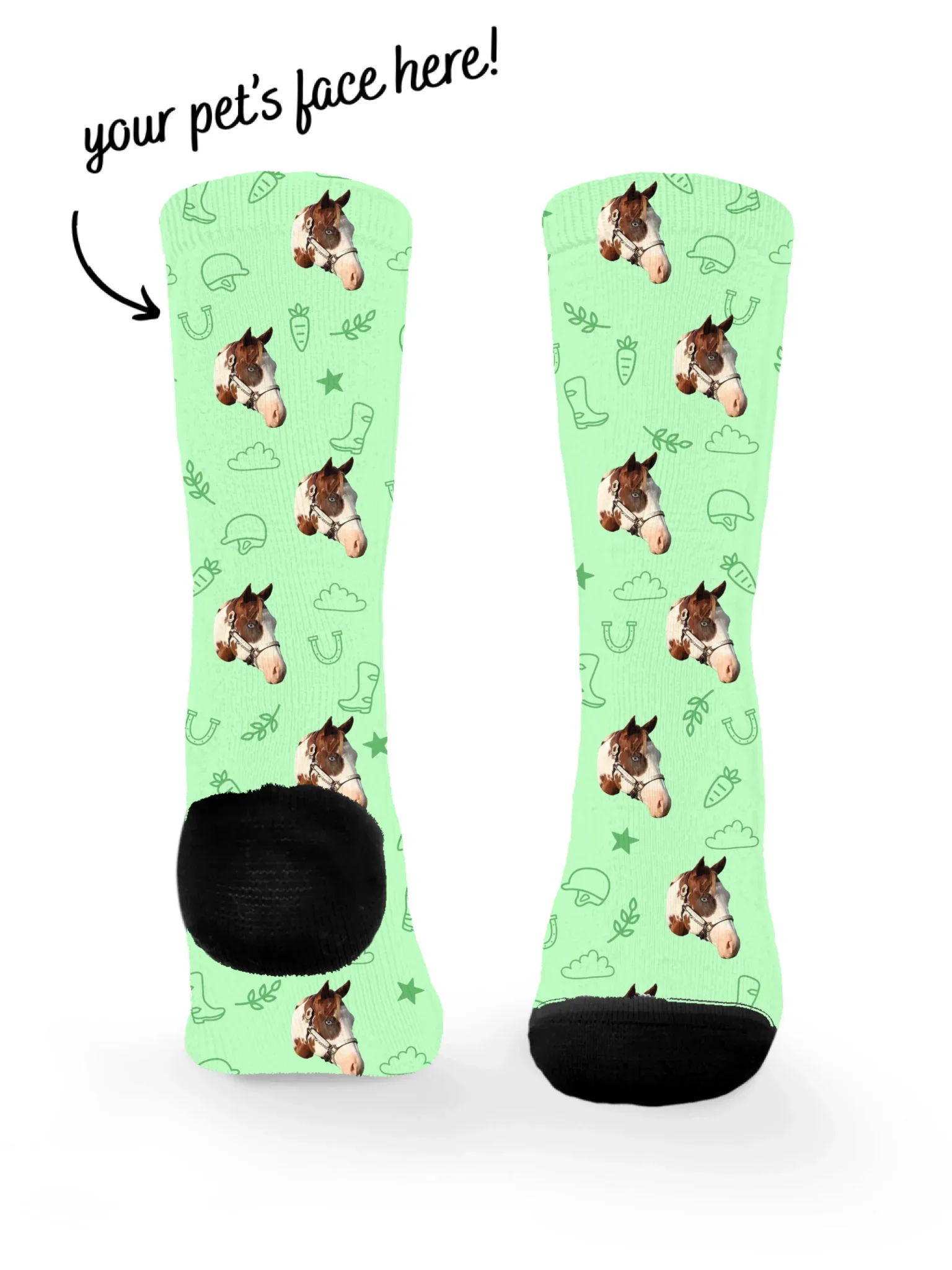 Custom Horse Face Socks - Image 4