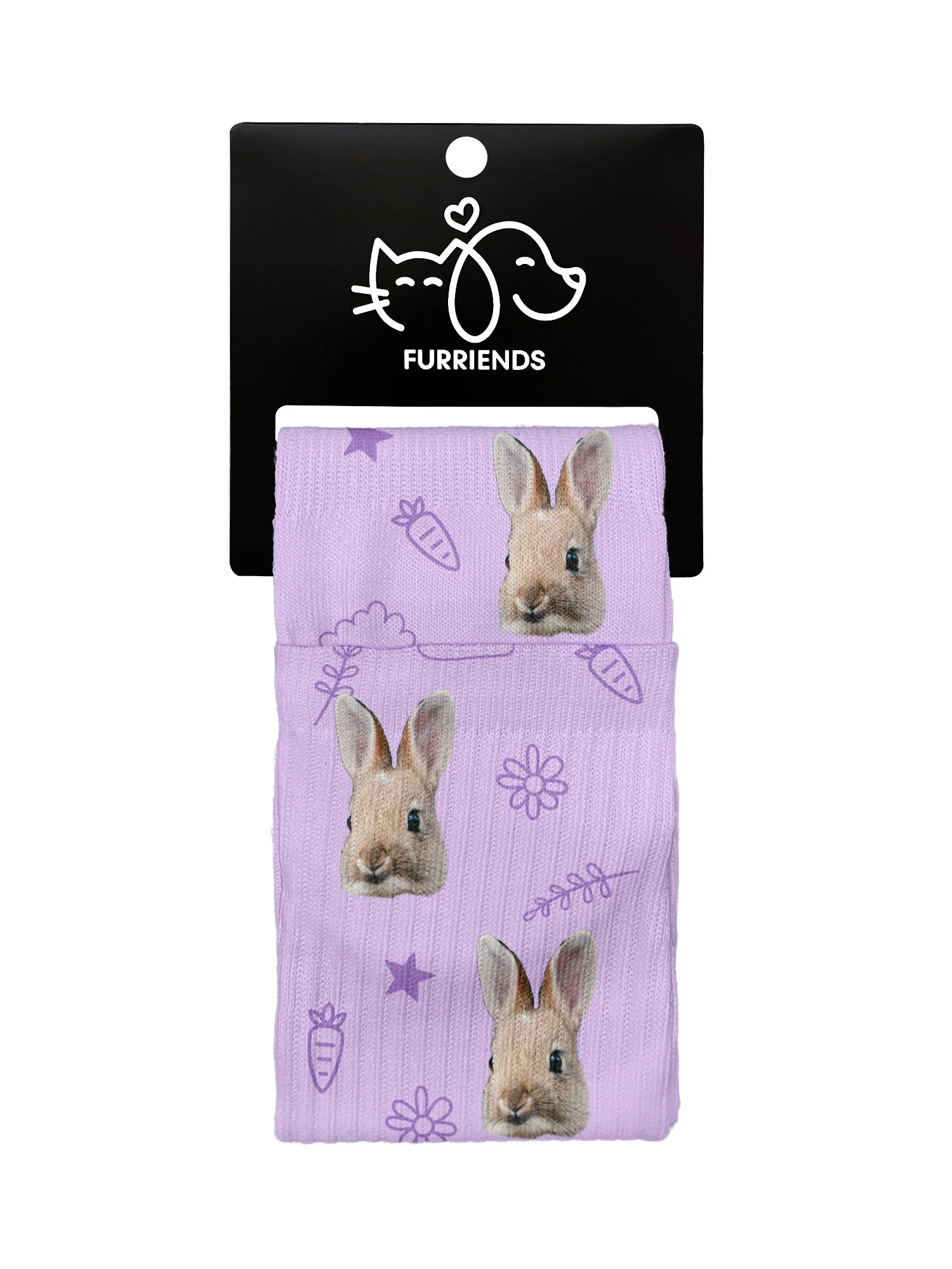 Custom Rabbit Face Crew Socks - Image 9