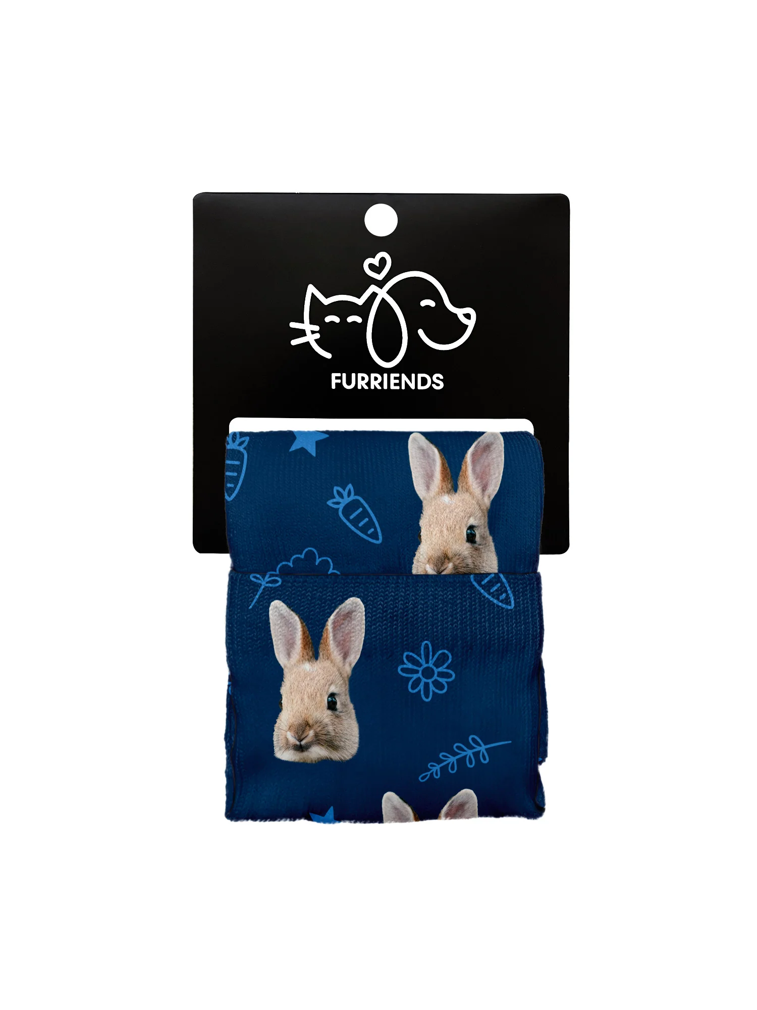 Custom Rabbit Face Dress Socks - Image 14