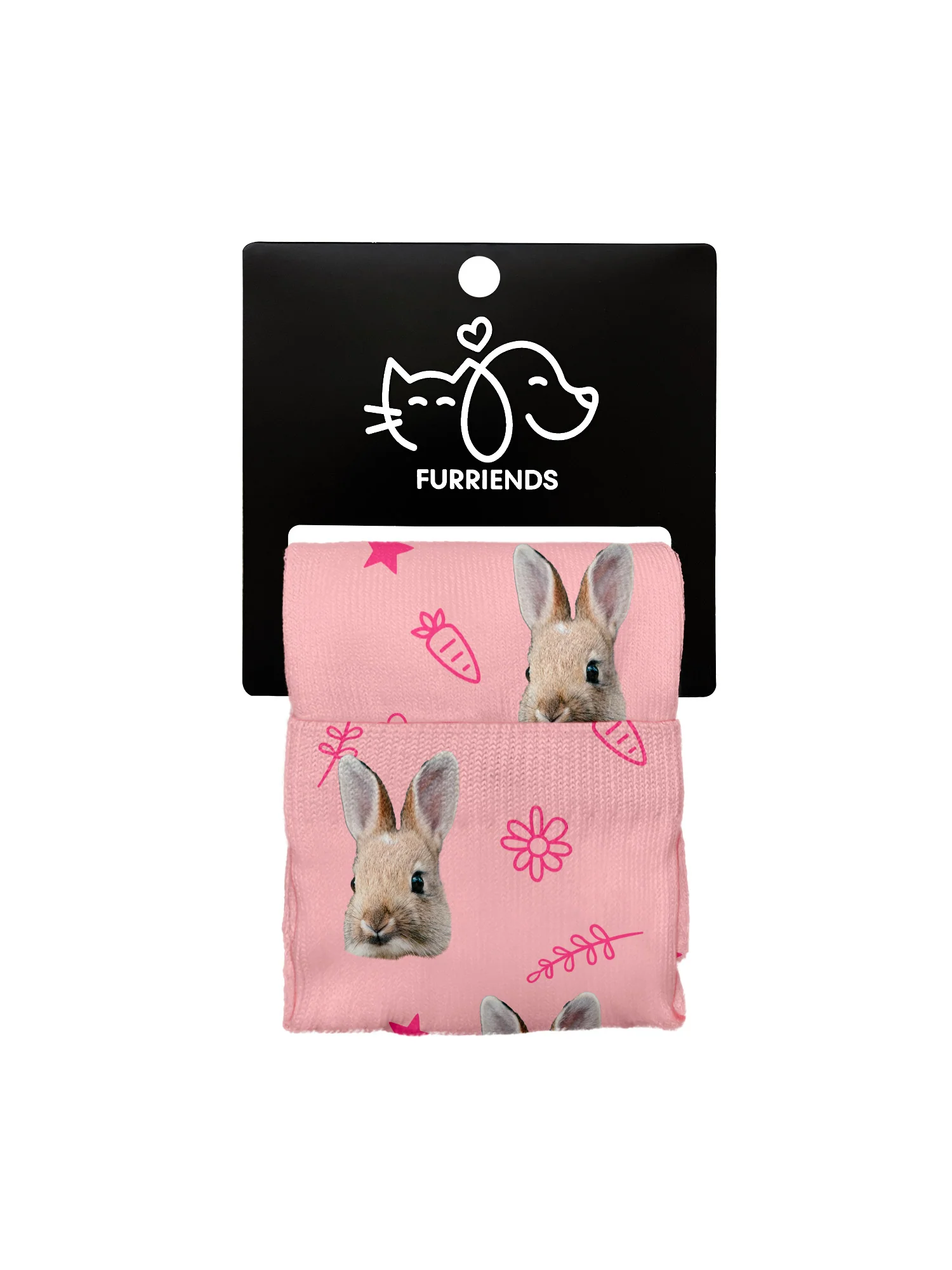 Custom Rabbit Face Dress Socks - Image 2