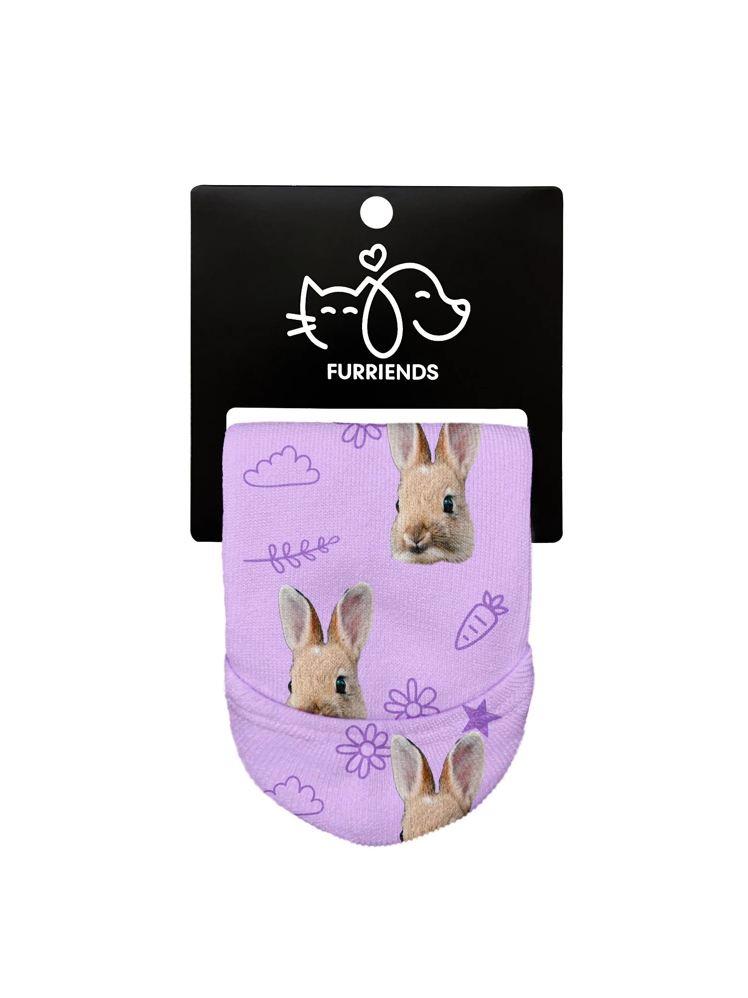 Custom Rabbit Face No-Show Socks - Image 11