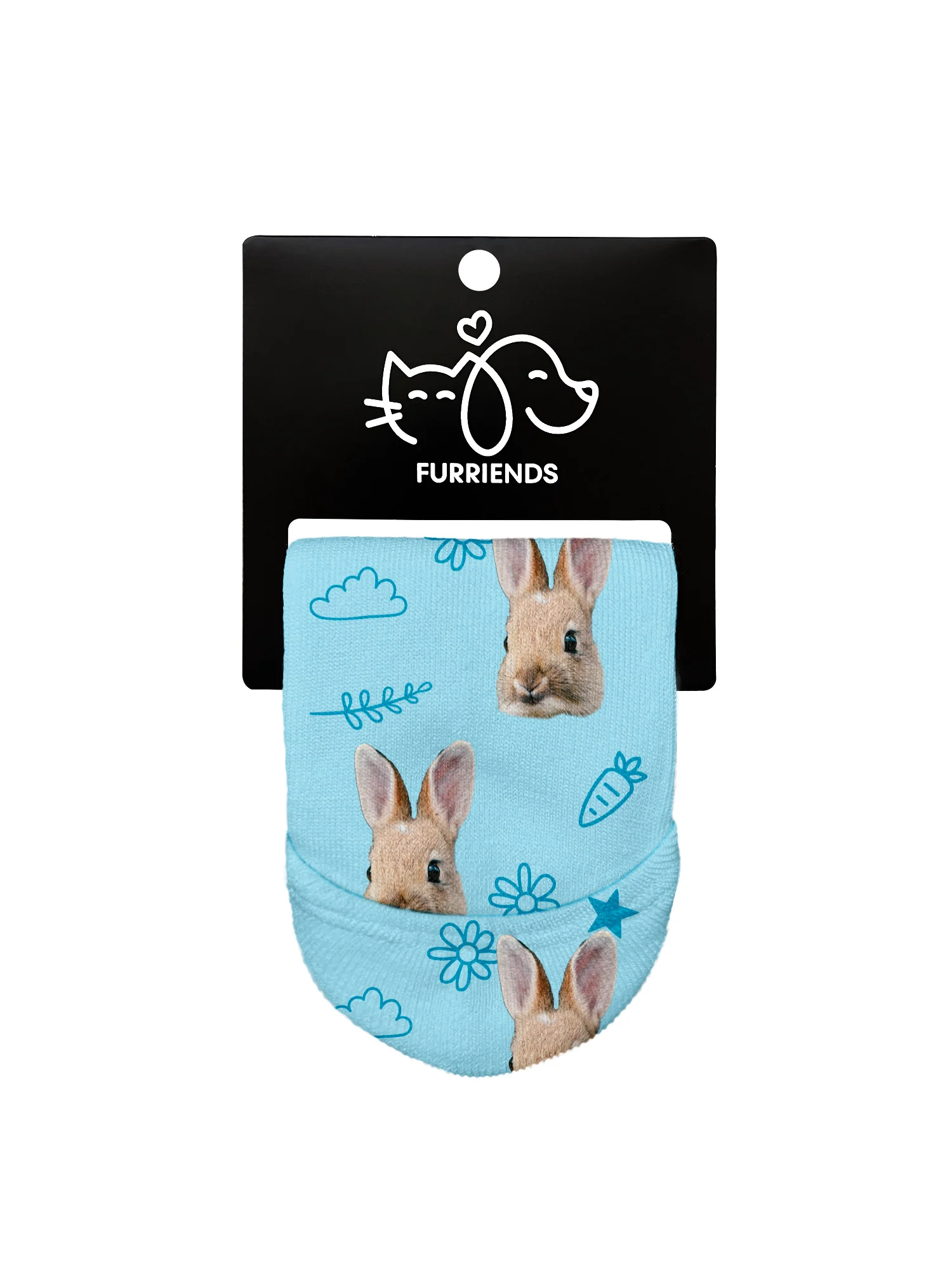 Custom Rabbit Face No-Show Socks - Image 3
