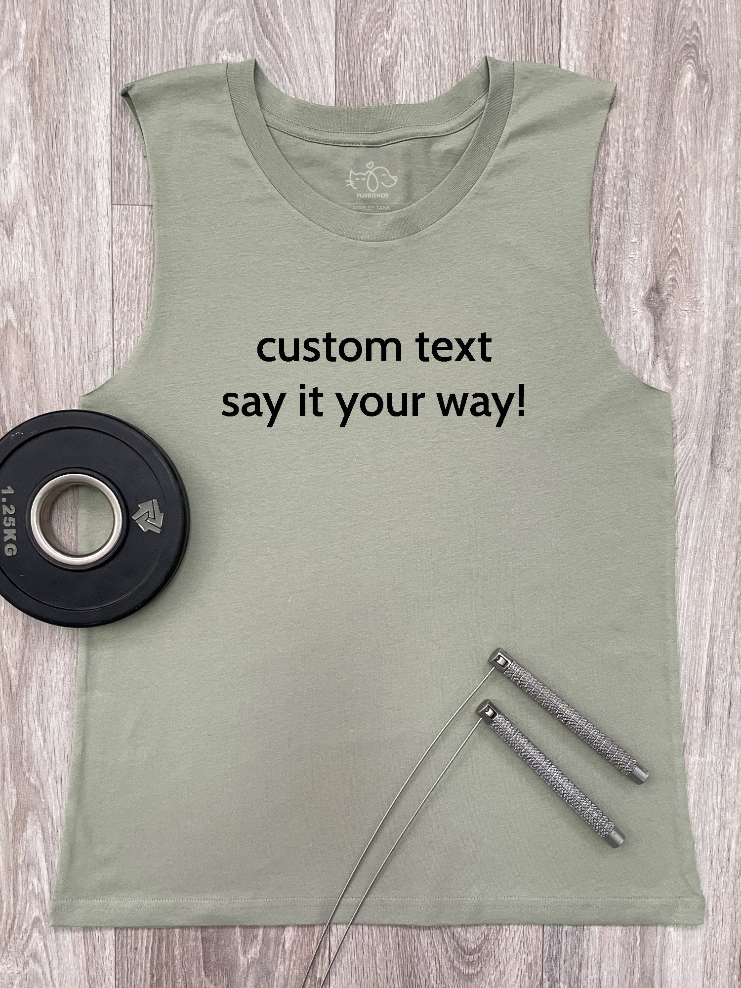 Customisable Text Marley Tank - Image 3