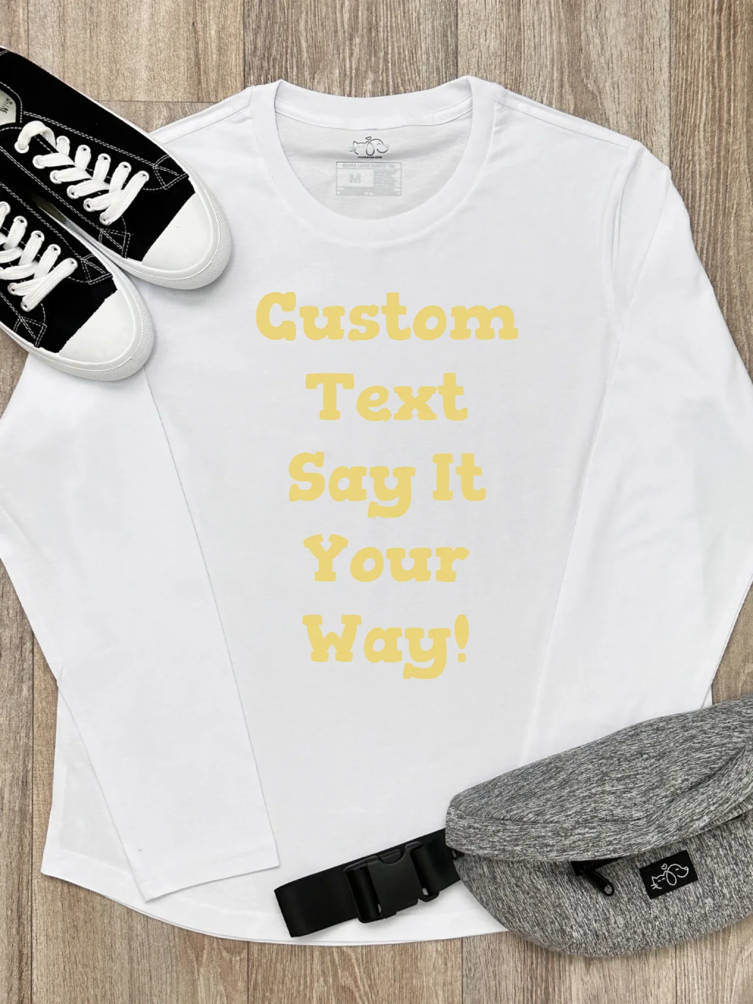Customisable Text Olivia Women's Long Sleeve Tee - Image 2