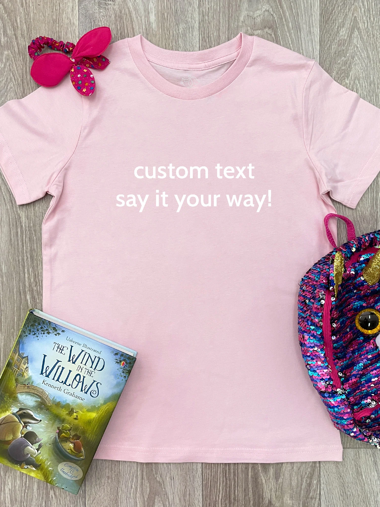 Customisable Text Youth Tee - Image 2