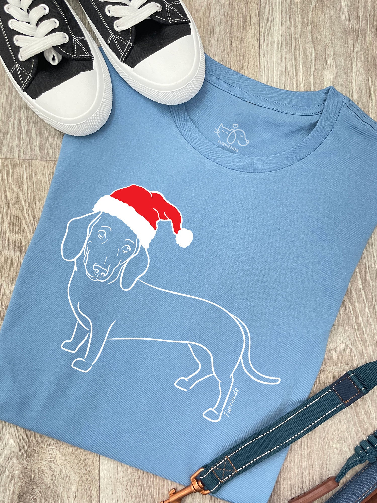 Dachshund Christmas Edition Ava Women's Regular Fit Tee - Image 5