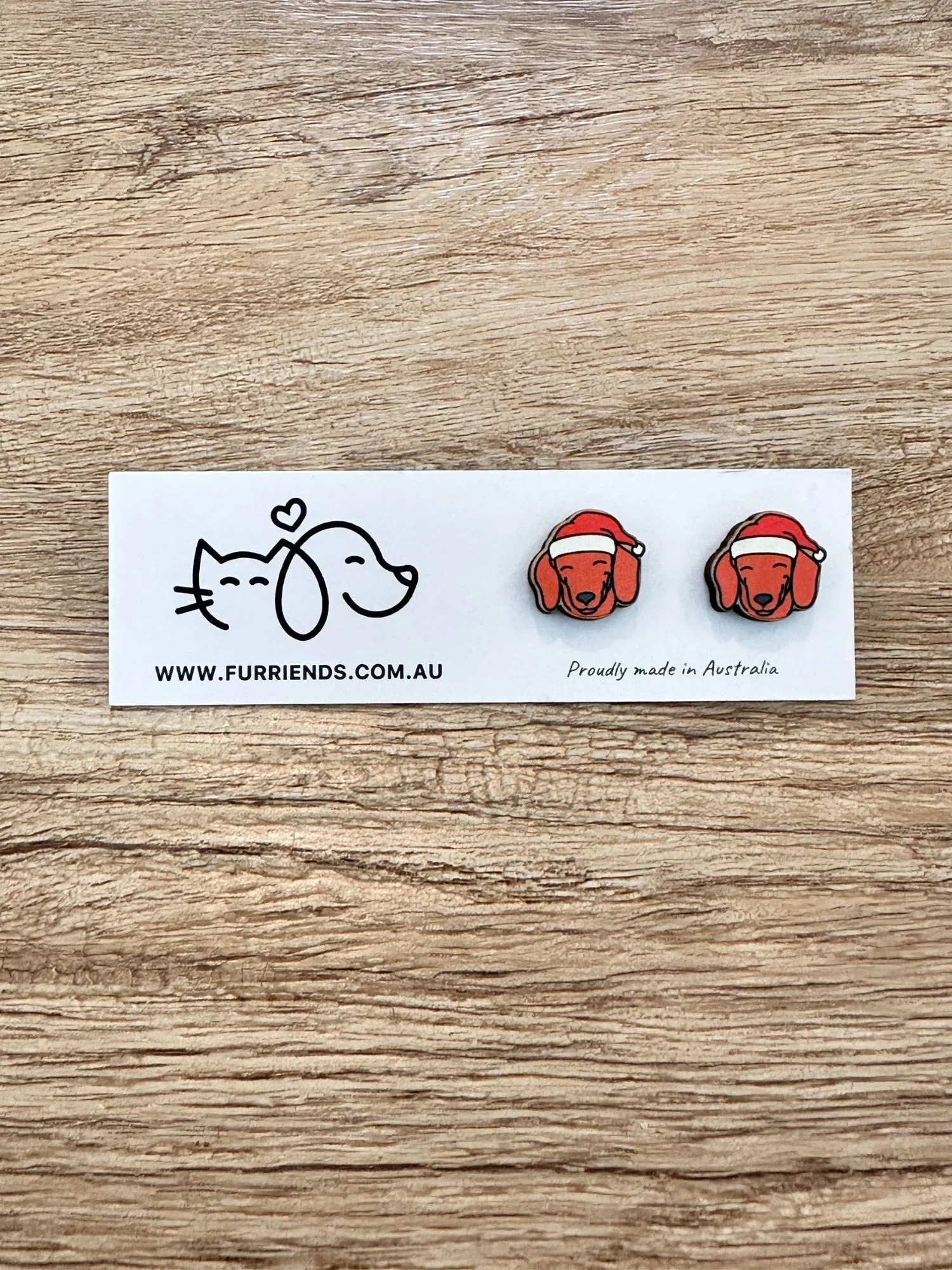 Dachshund Christmas Edition ColourPop Stud Earrings - Image 4