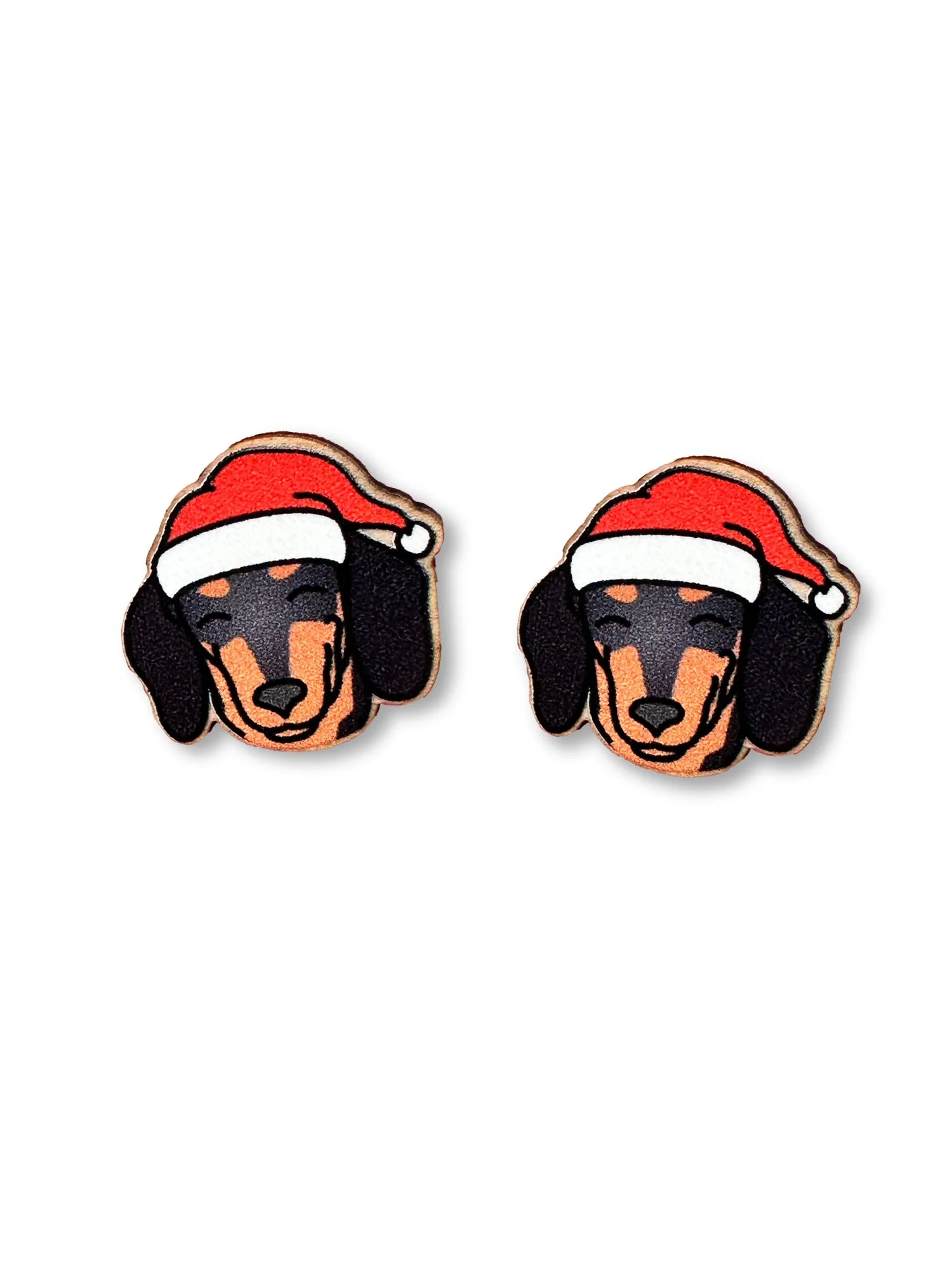 Dachshund Christmas Edition ColourPop Stud Earrings - Image 9