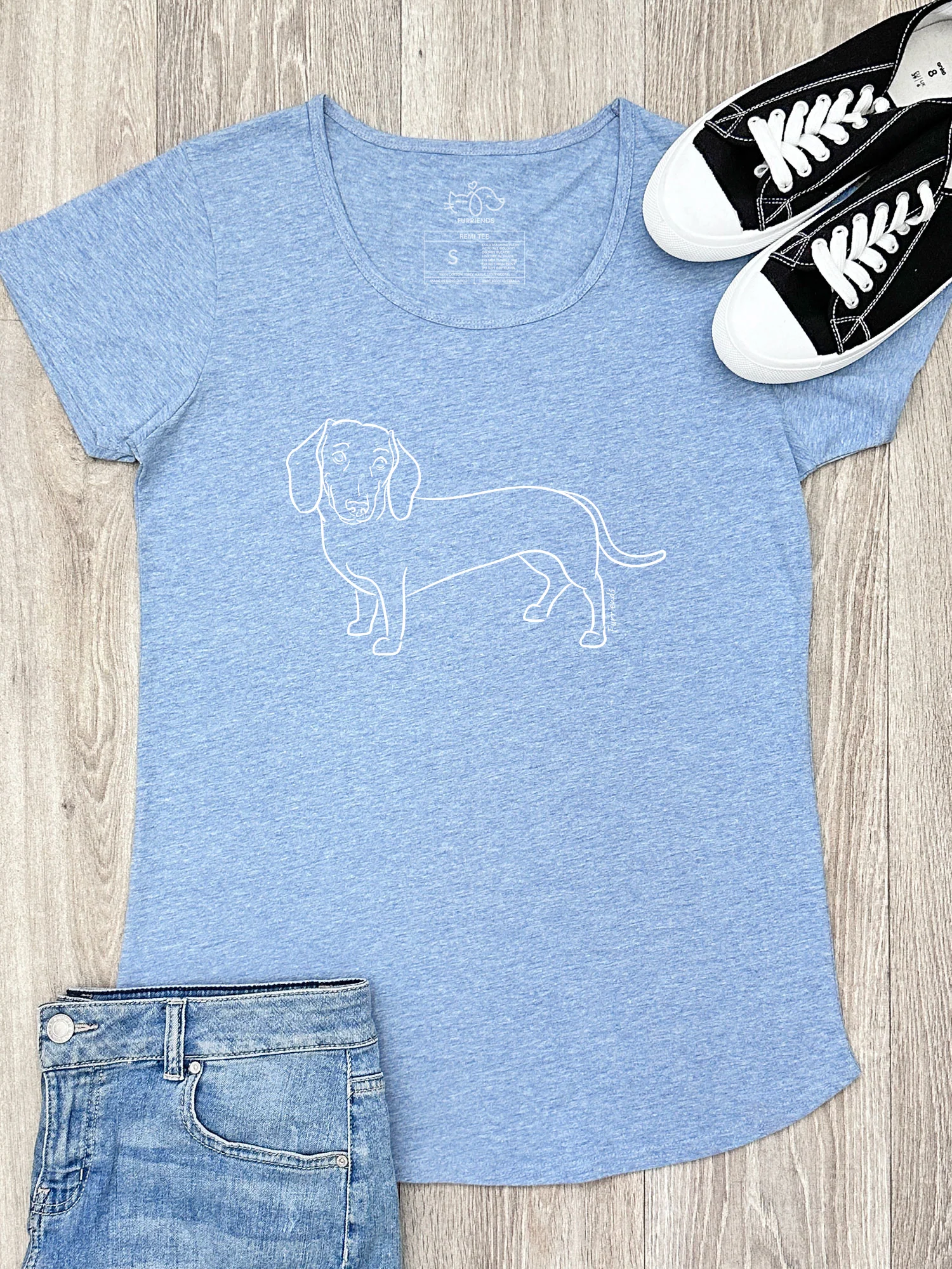 Dachshund Remi Women's Scoop Neck T-Shirt - Image 3
