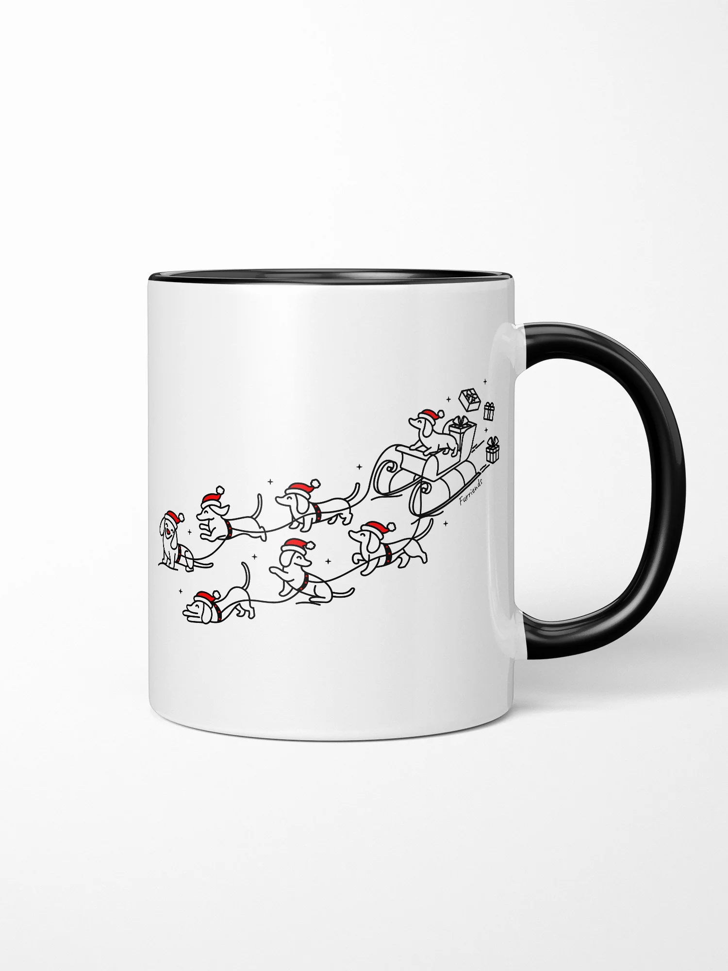 Dachshund Through The Snow Ceramic Mug - Image 4