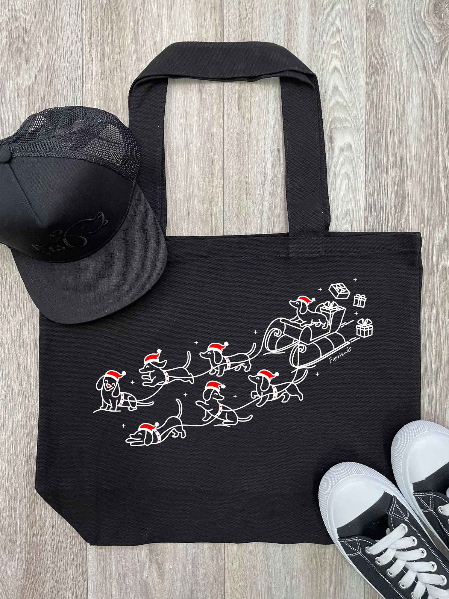 Dachshund Through The Snow Stella Tote Bag