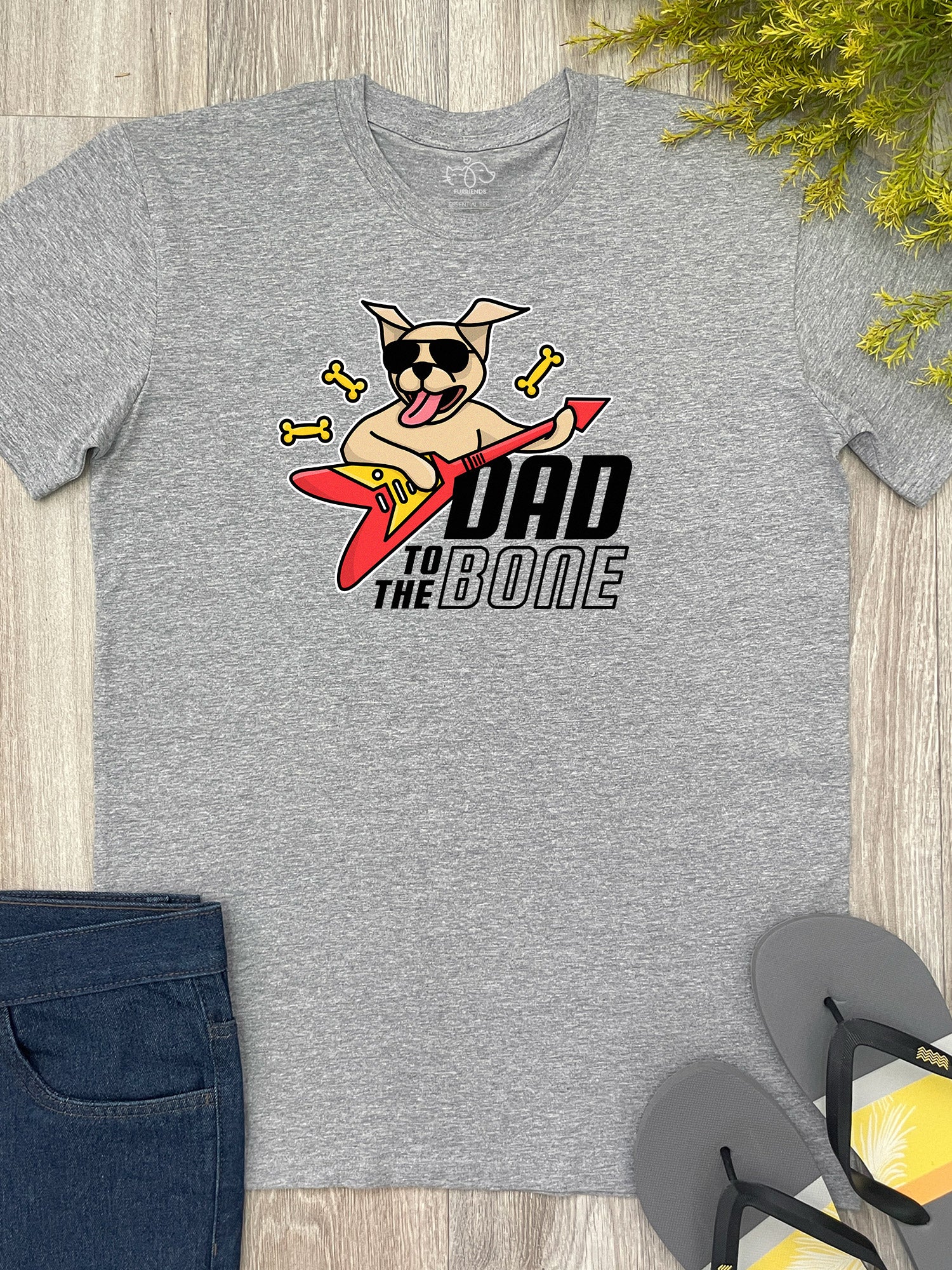 Dad To The Bone Essential Unisex Tee - Image 3