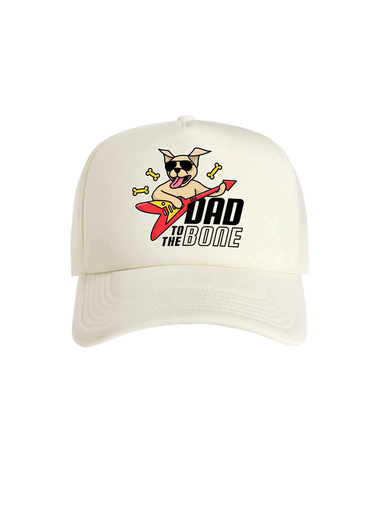 Dad To The Bone Foam Trucker Cap - Image 3
