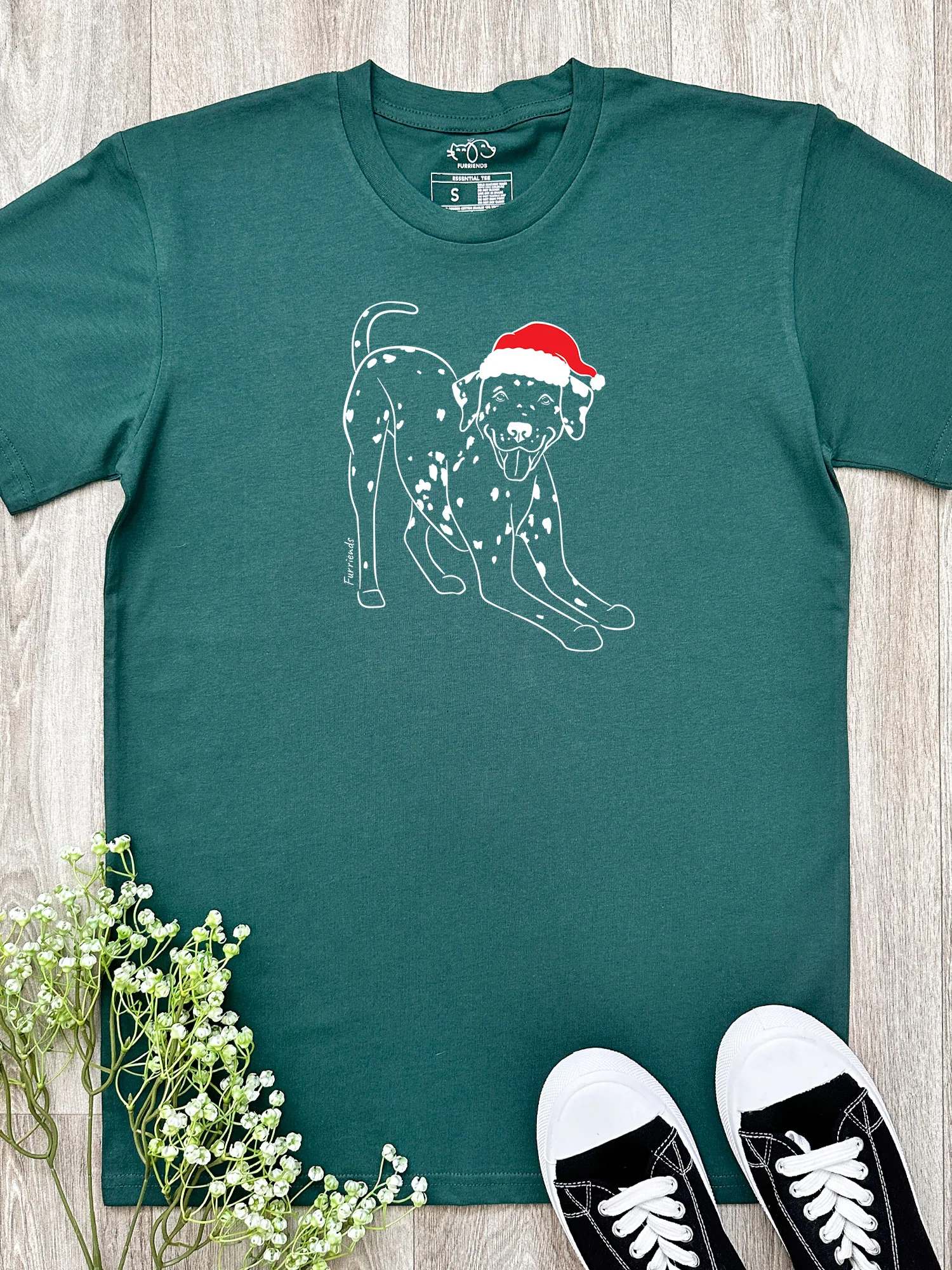 Dalmatian Christmas Edition Essential Unisex Tee - Image 8