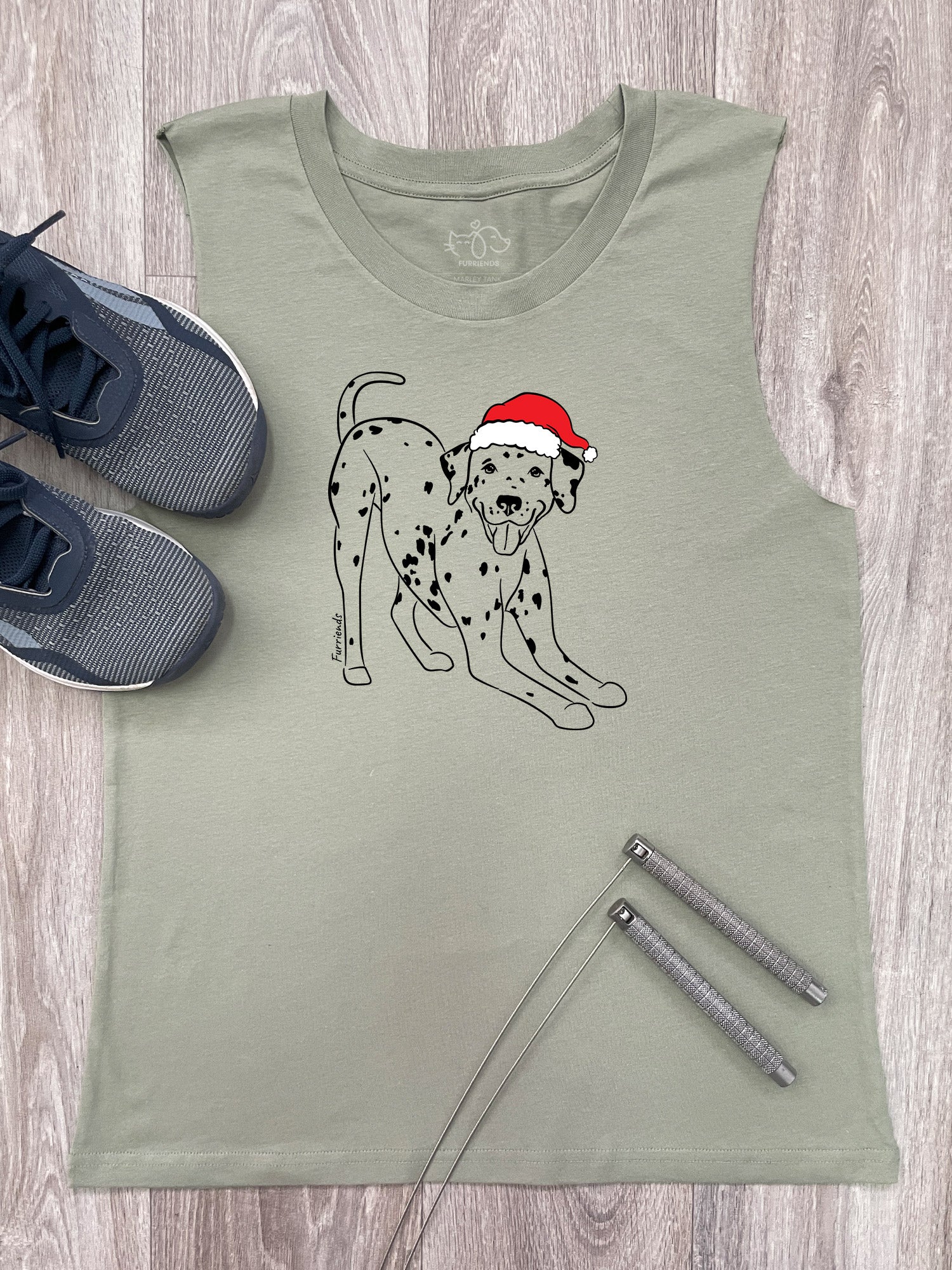 Dalmatian Christmas Edition Marley Tank - Image 3