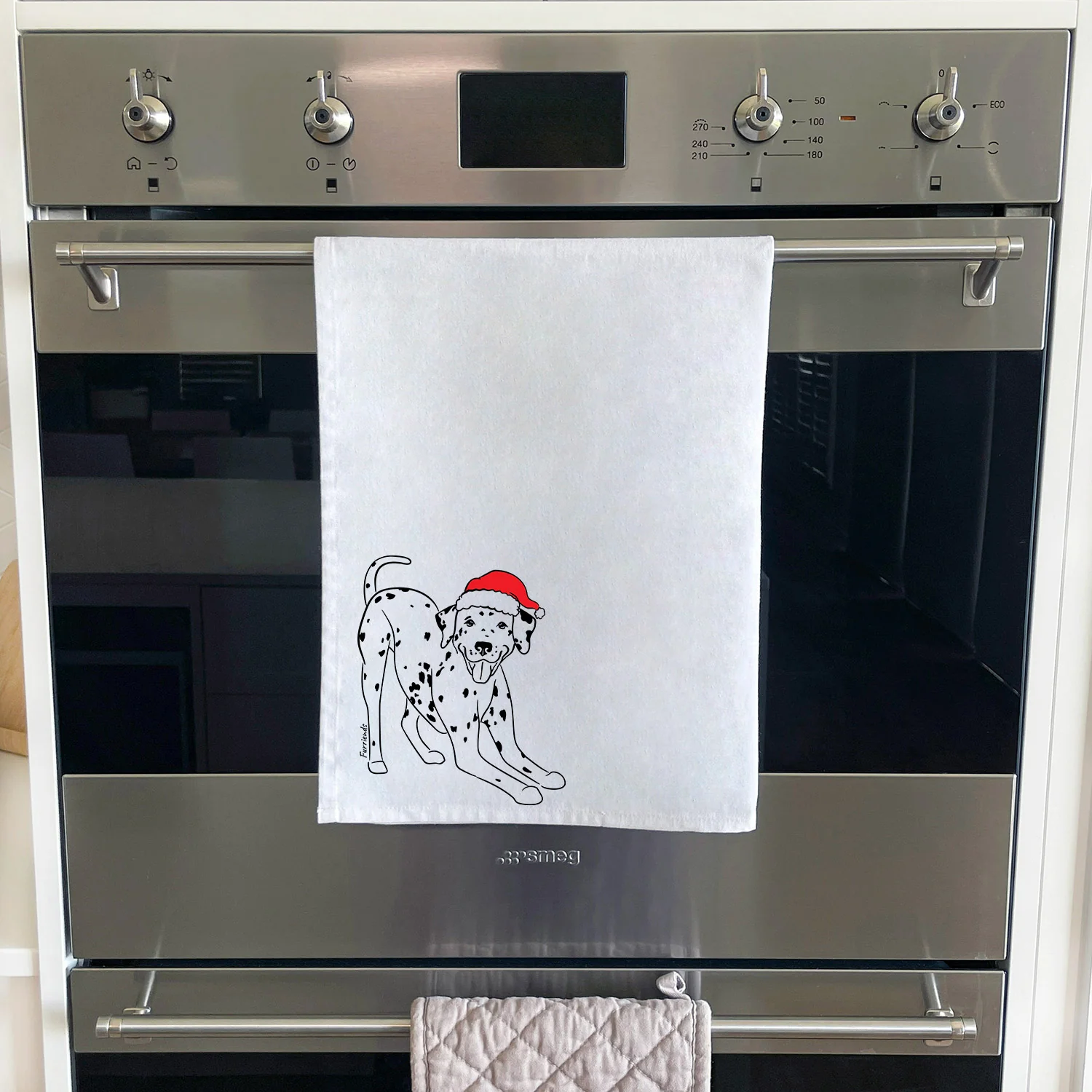 Dalmatian Christmas Edition Tea Towel - Image 4