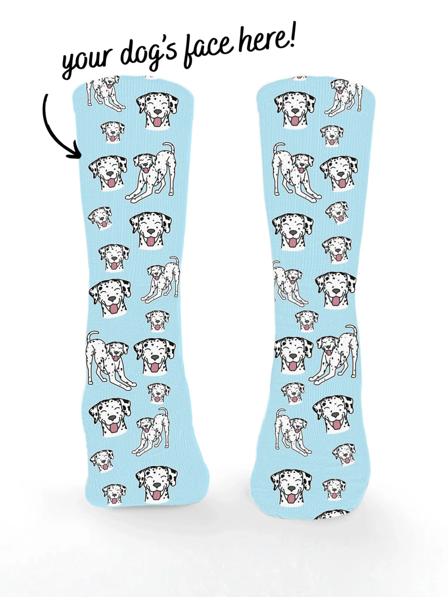 Dalmatian ColourPop Customisable Socks - Image 2
