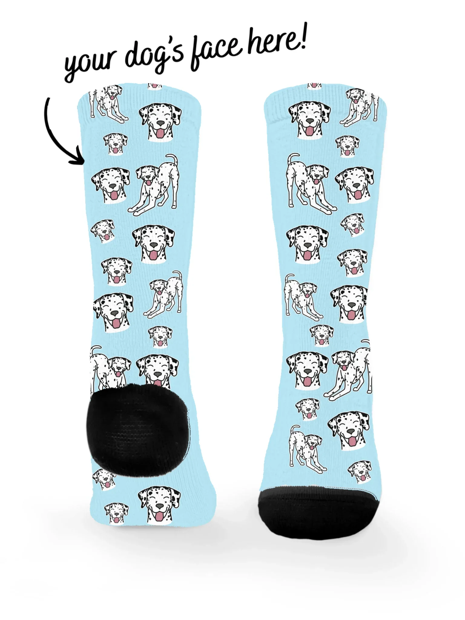 Dalmatian ColourPop Customisable Socks - Image 4