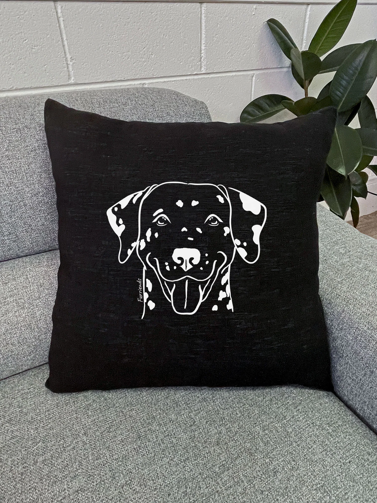 Dalmatian Linen Cushion Cover - Image 4