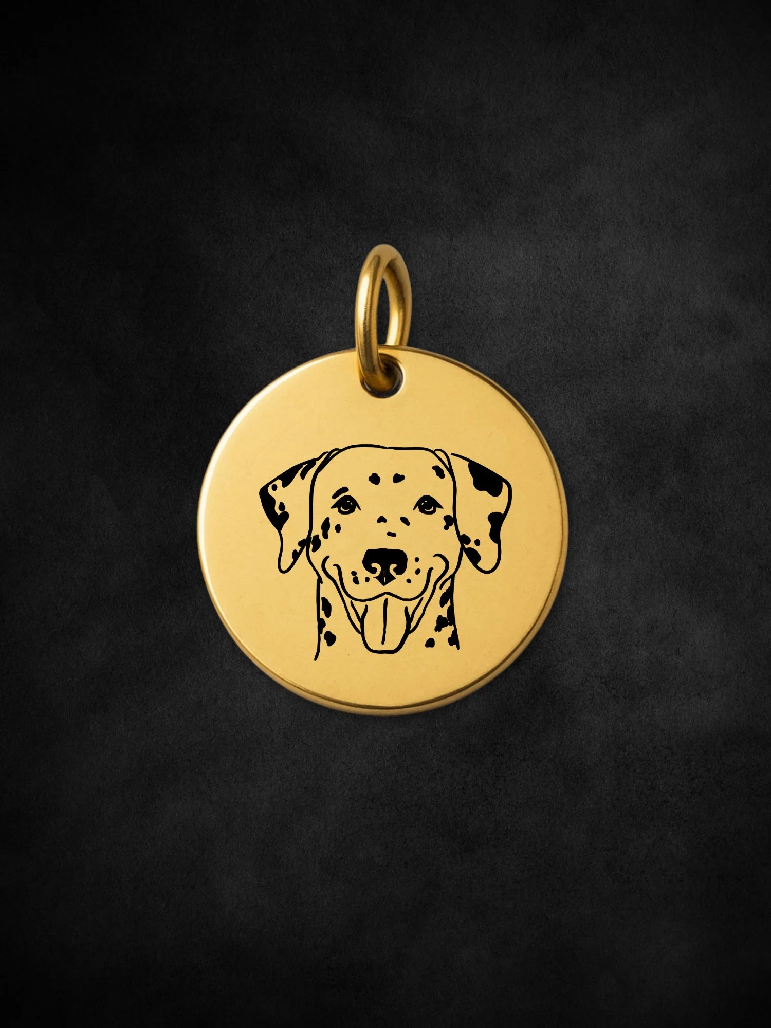 Dalmatian Pendant Initial Necklace - Image 4