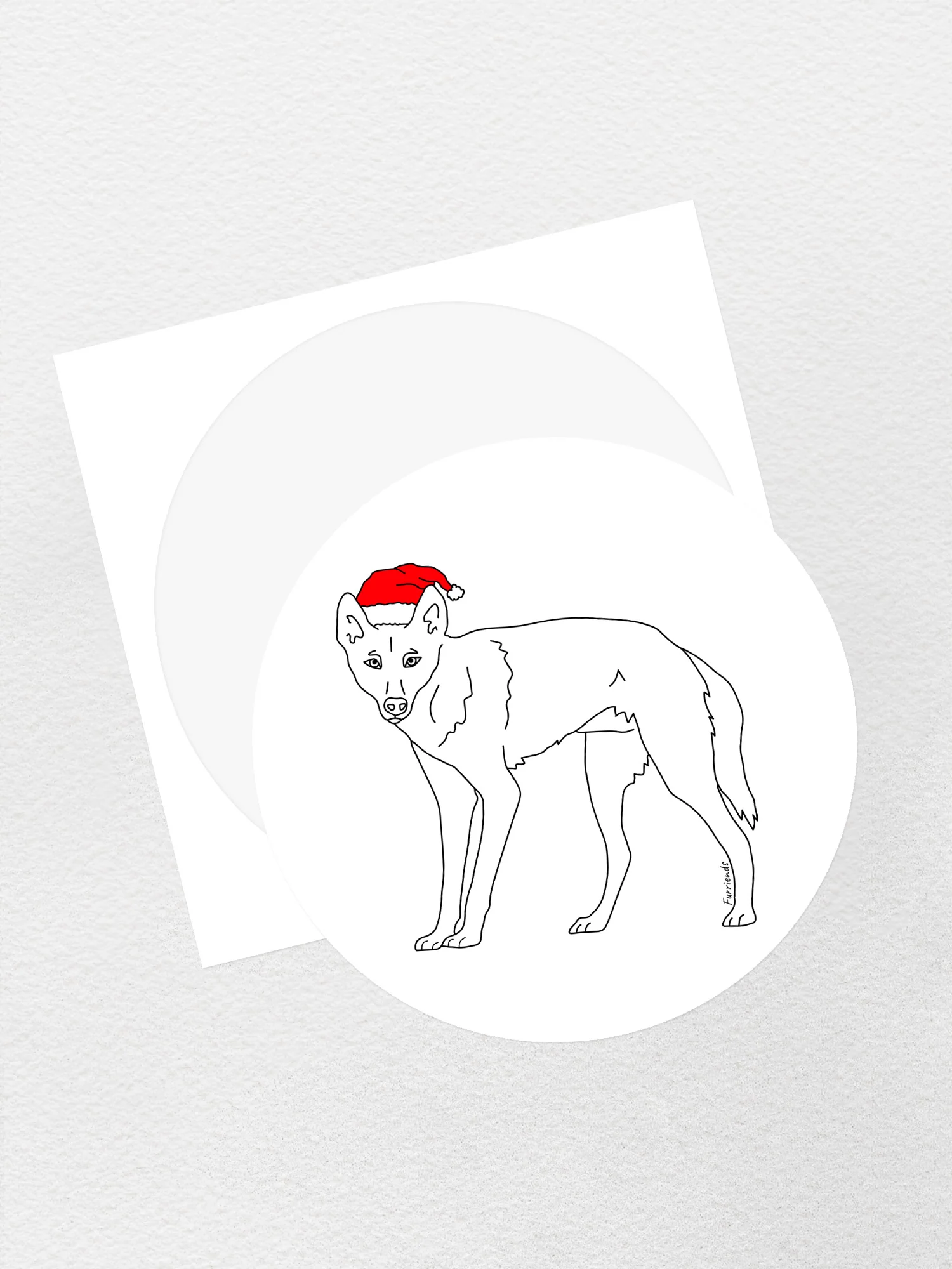 Dingo Christmas Edition Sticker - Image 2