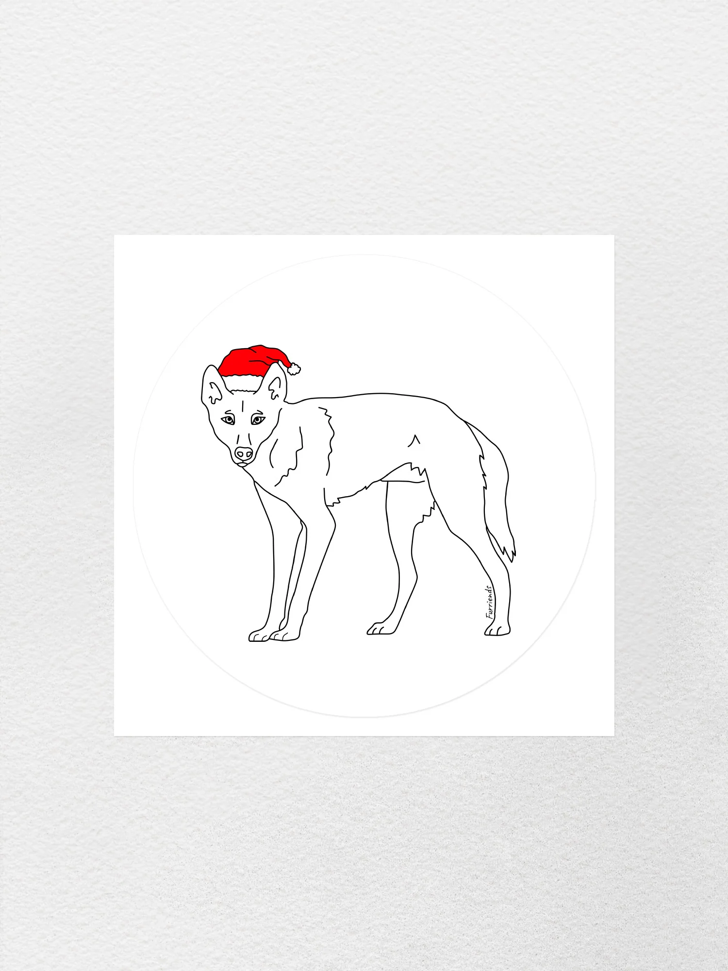 Dingo Christmas Edition Sticker - Image 4