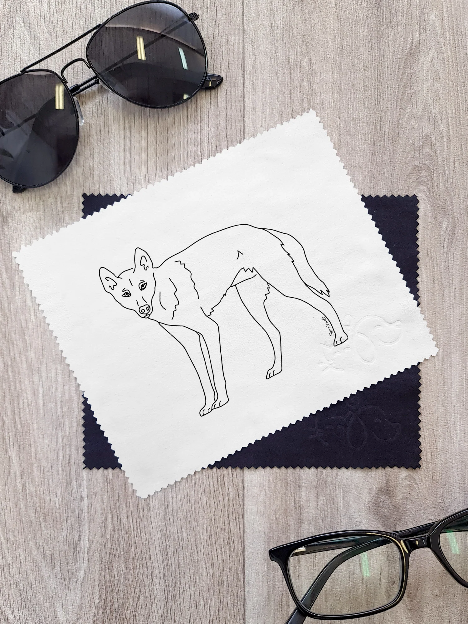 Dingo Microfibre Suede Glasses Cleaning Cloths (Twinpack) - Image 2