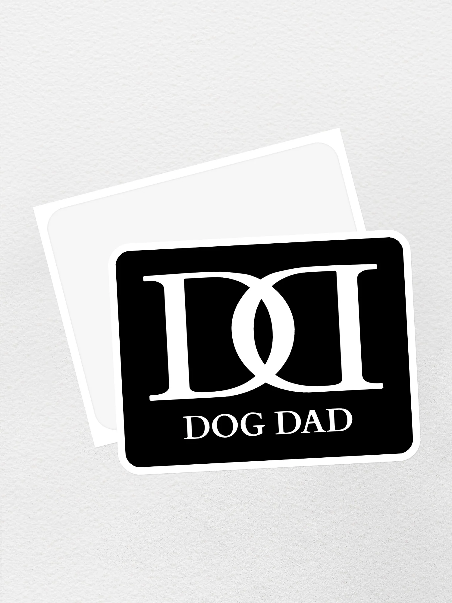 Dog Dad Monogram Sticker - Image 3