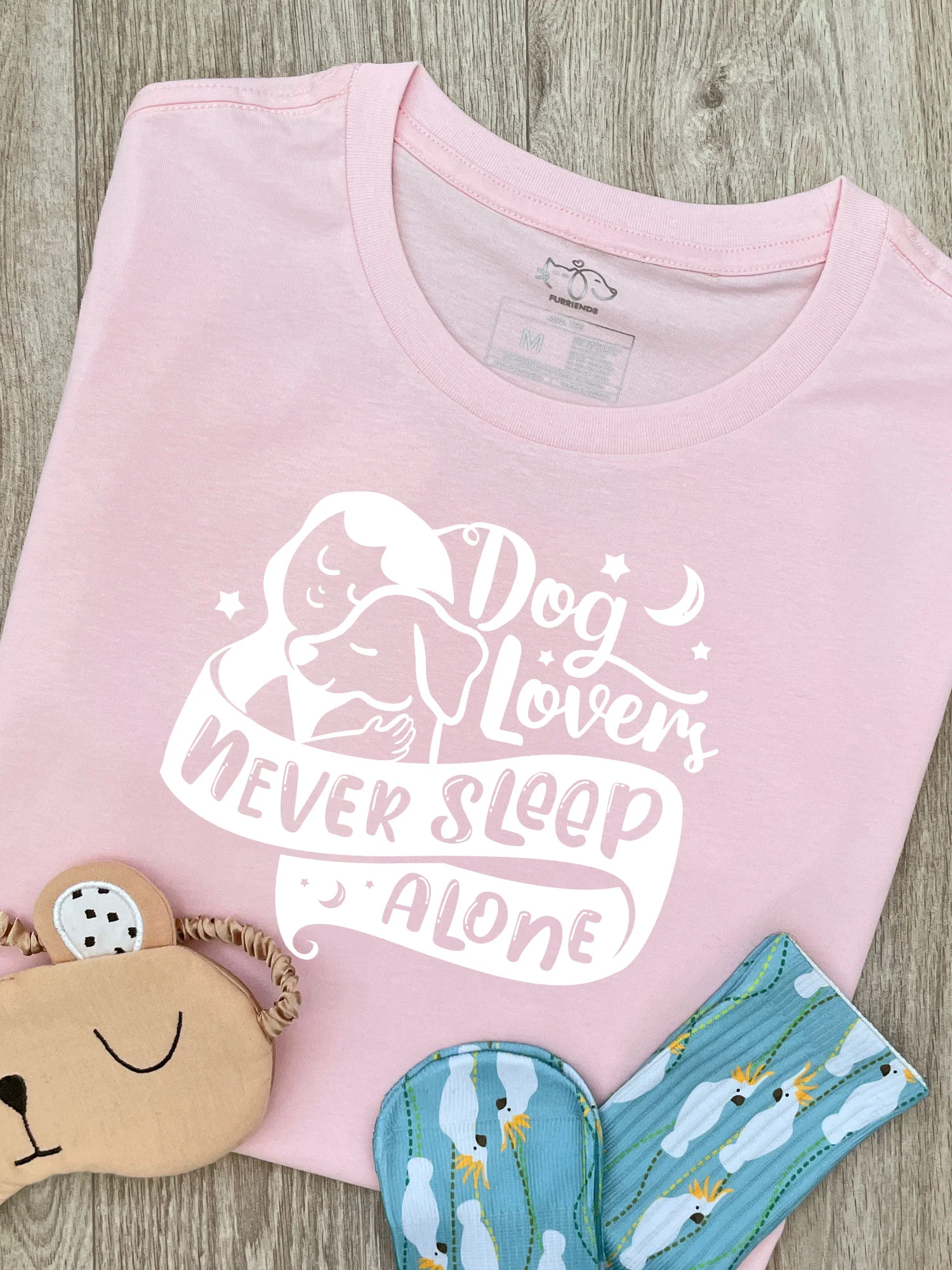 Dog Lovers Never Sleep Alone Ava Women's Regular Fit Tee - Image 4