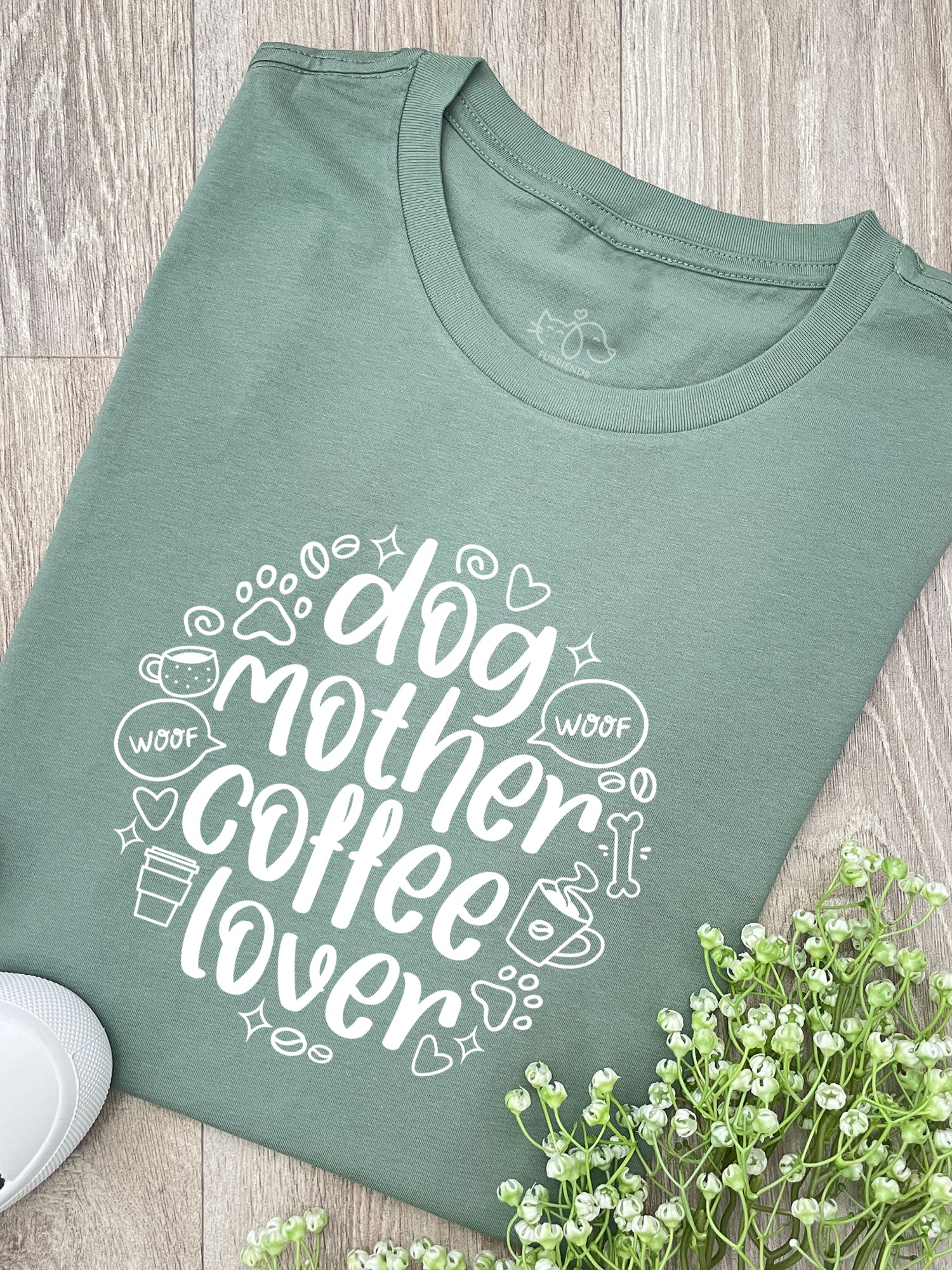 Dog Mother Coffee Lover Ava Women's Regular Fit Tee - Image 6