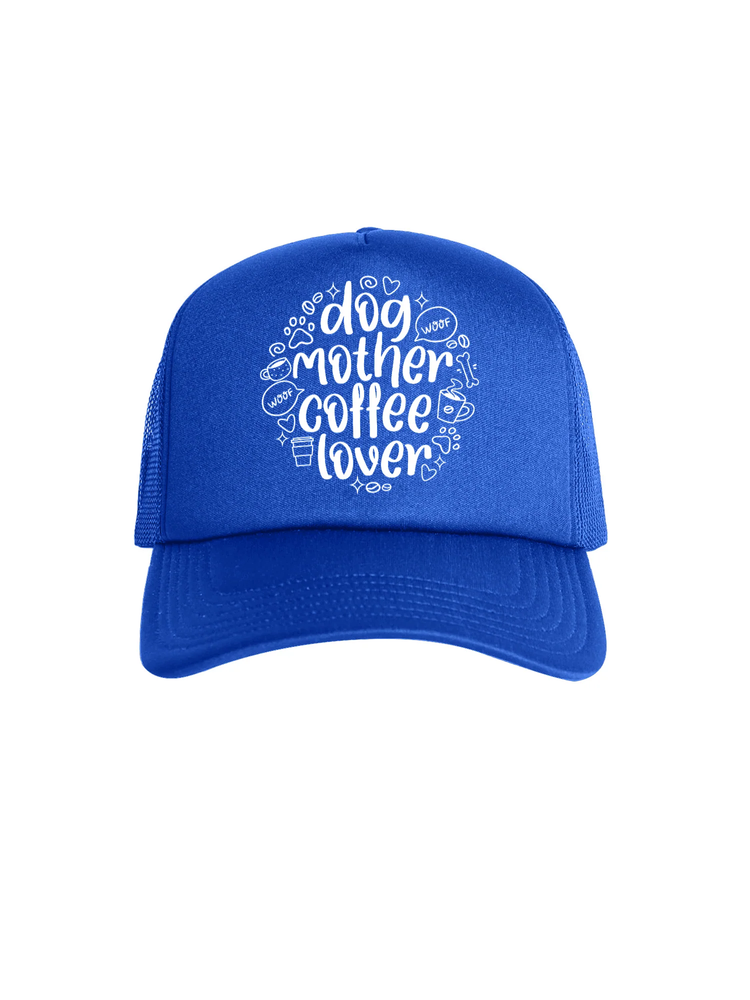 Dog Mother Coffee Lover Foam Trucker Cap - Image 13