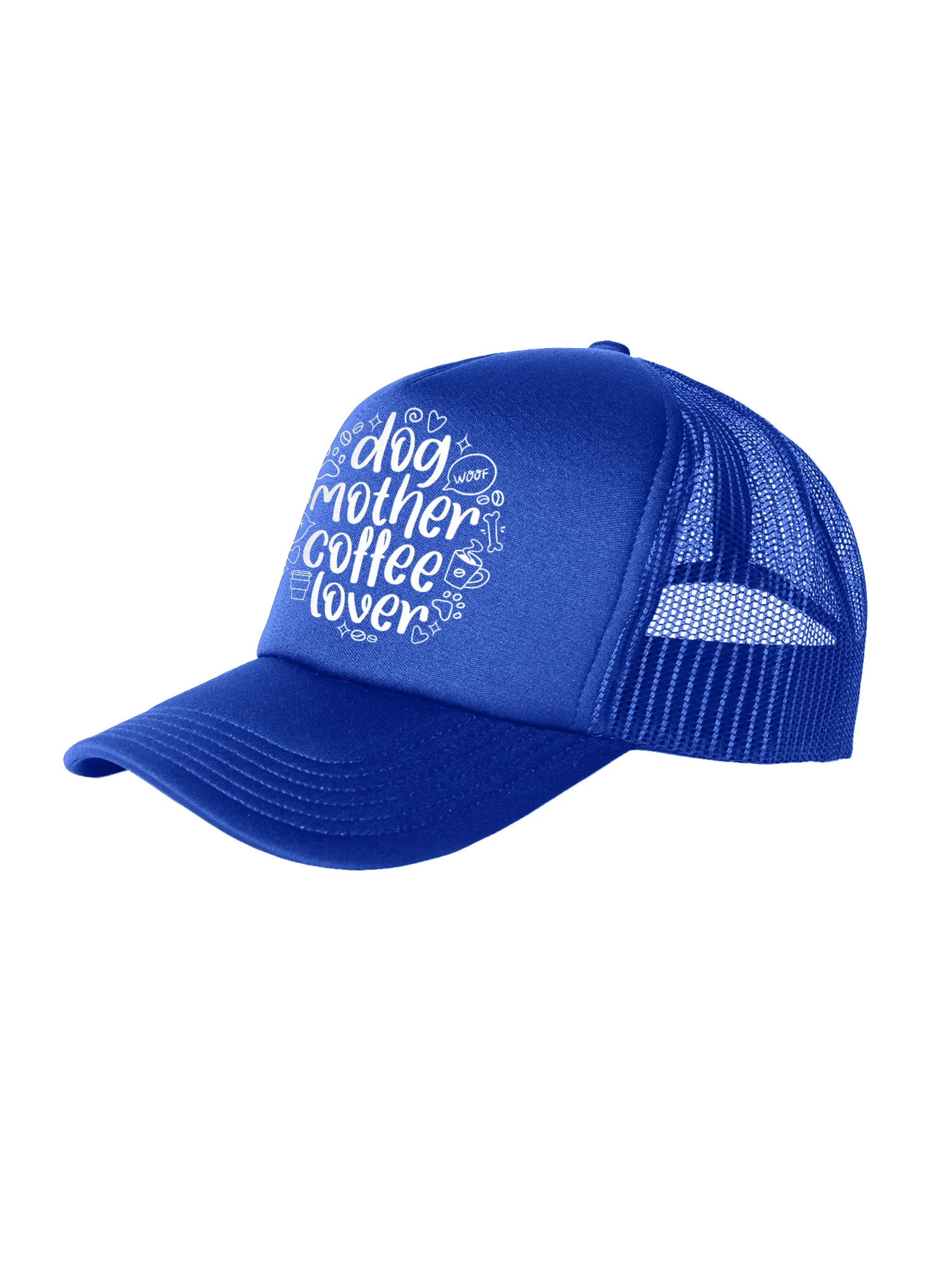 Dog Mother Coffee Lover Foam Trucker Cap - Image 14
