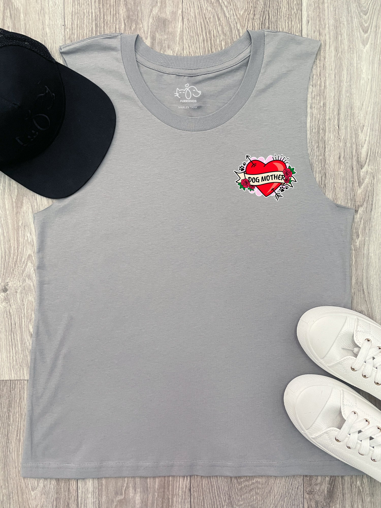 Dog Mother Heart Tattoo Marley Tank - Image 3